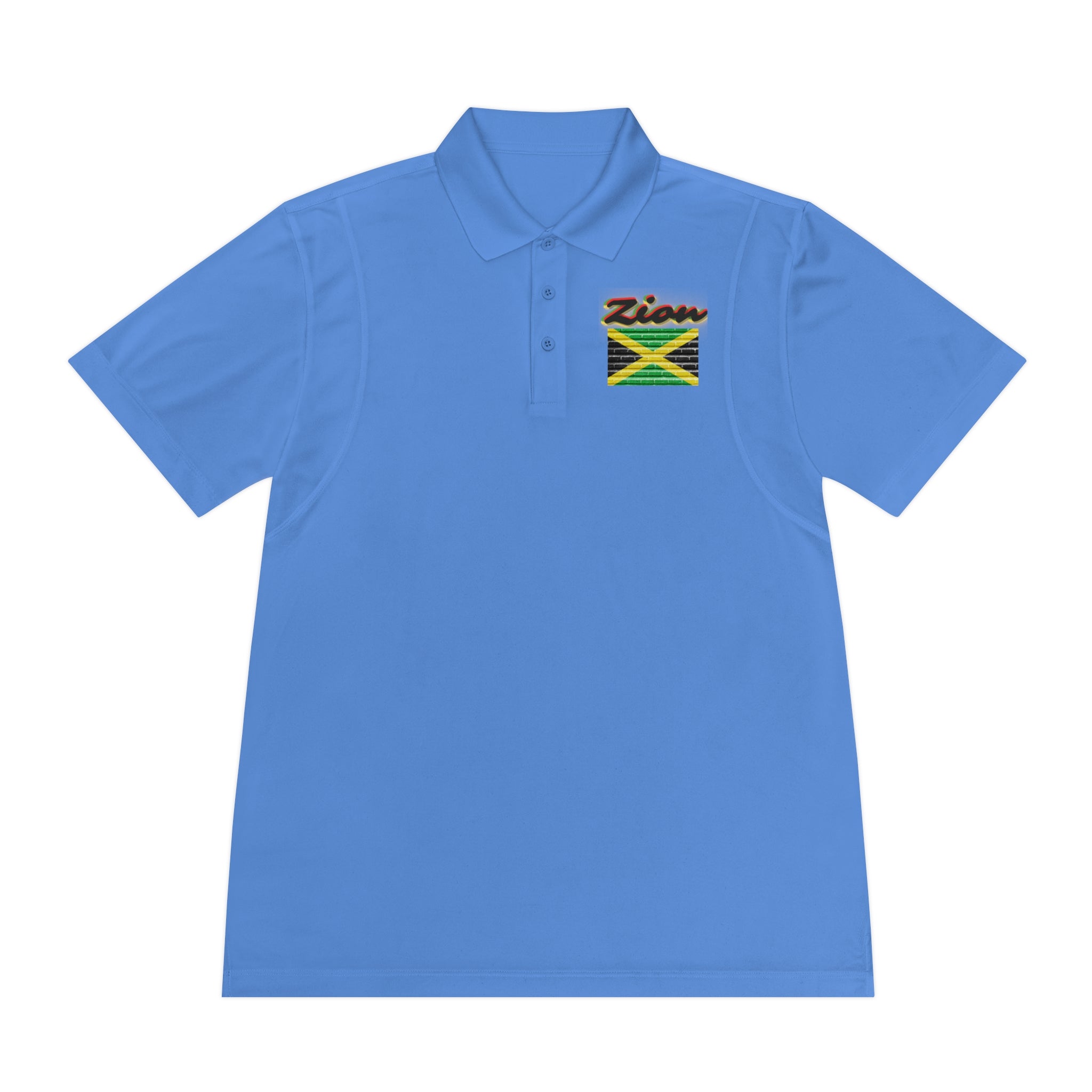 Rich Vibes Zion Lion Of Judah Jamaica Flag - Men's Sport Polo Shirt