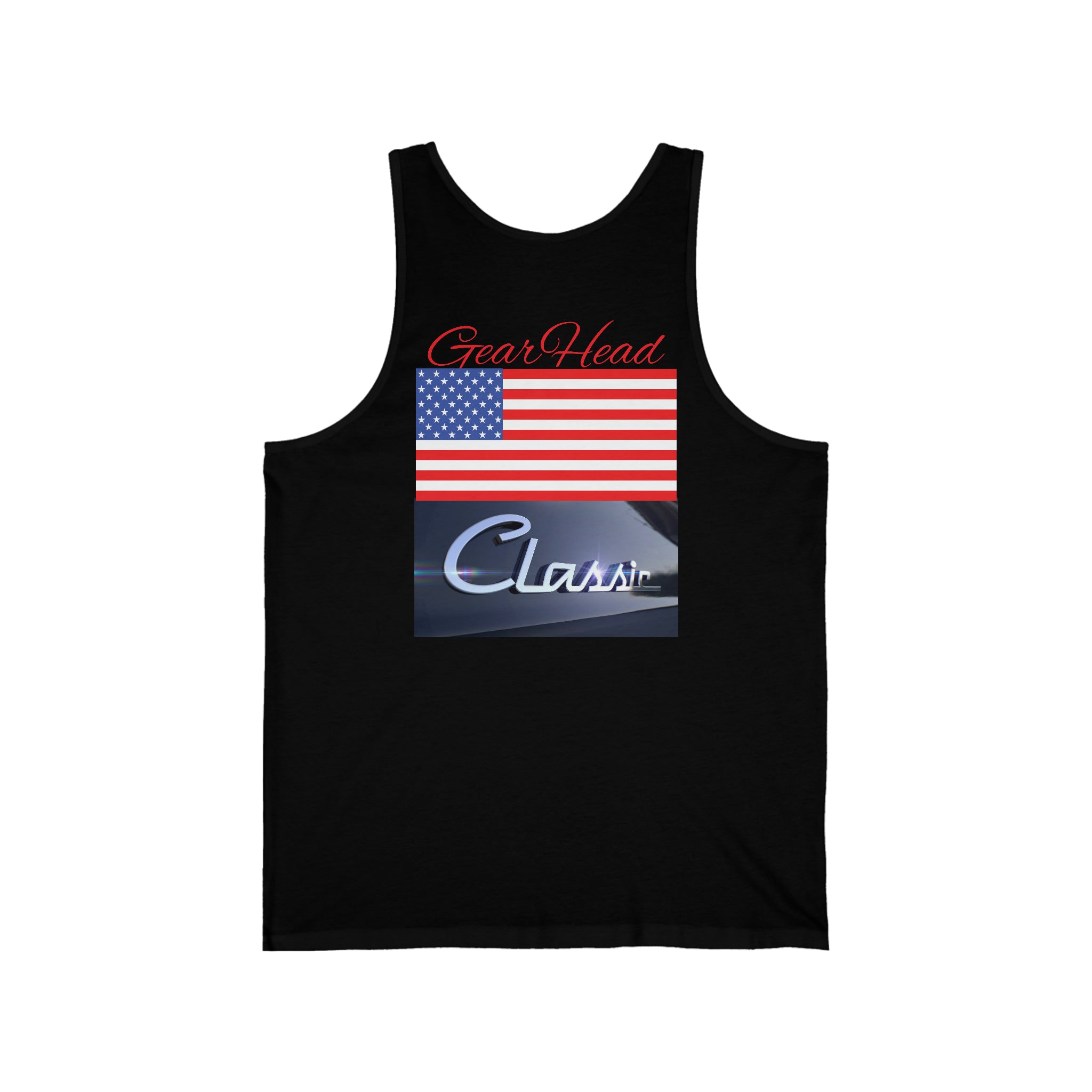 Rich Vibes Gear Head American Black Classic - Unisex Jersey Tank