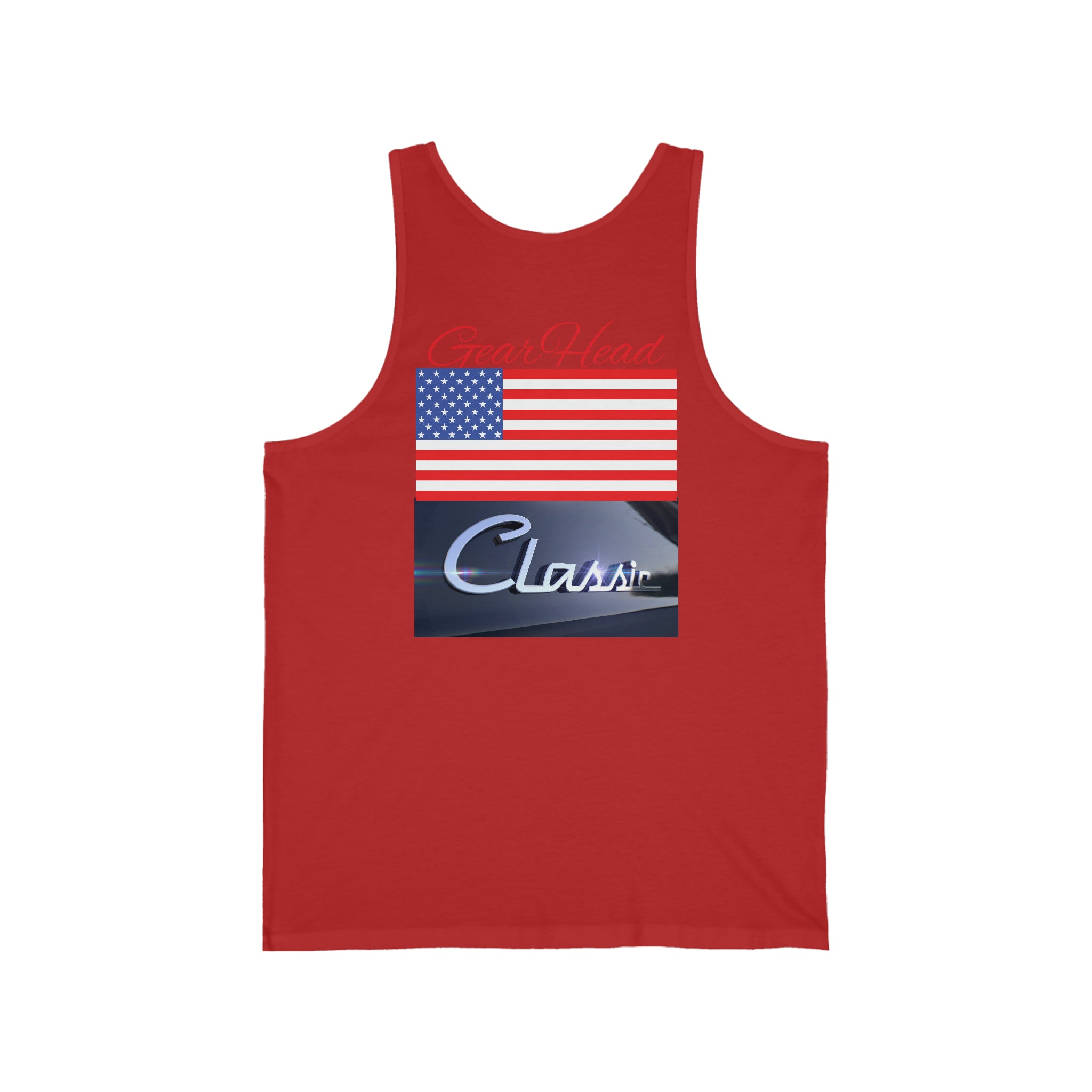 Rich Vibes Gear Head American Black Classic - Unisex Jersey Tank