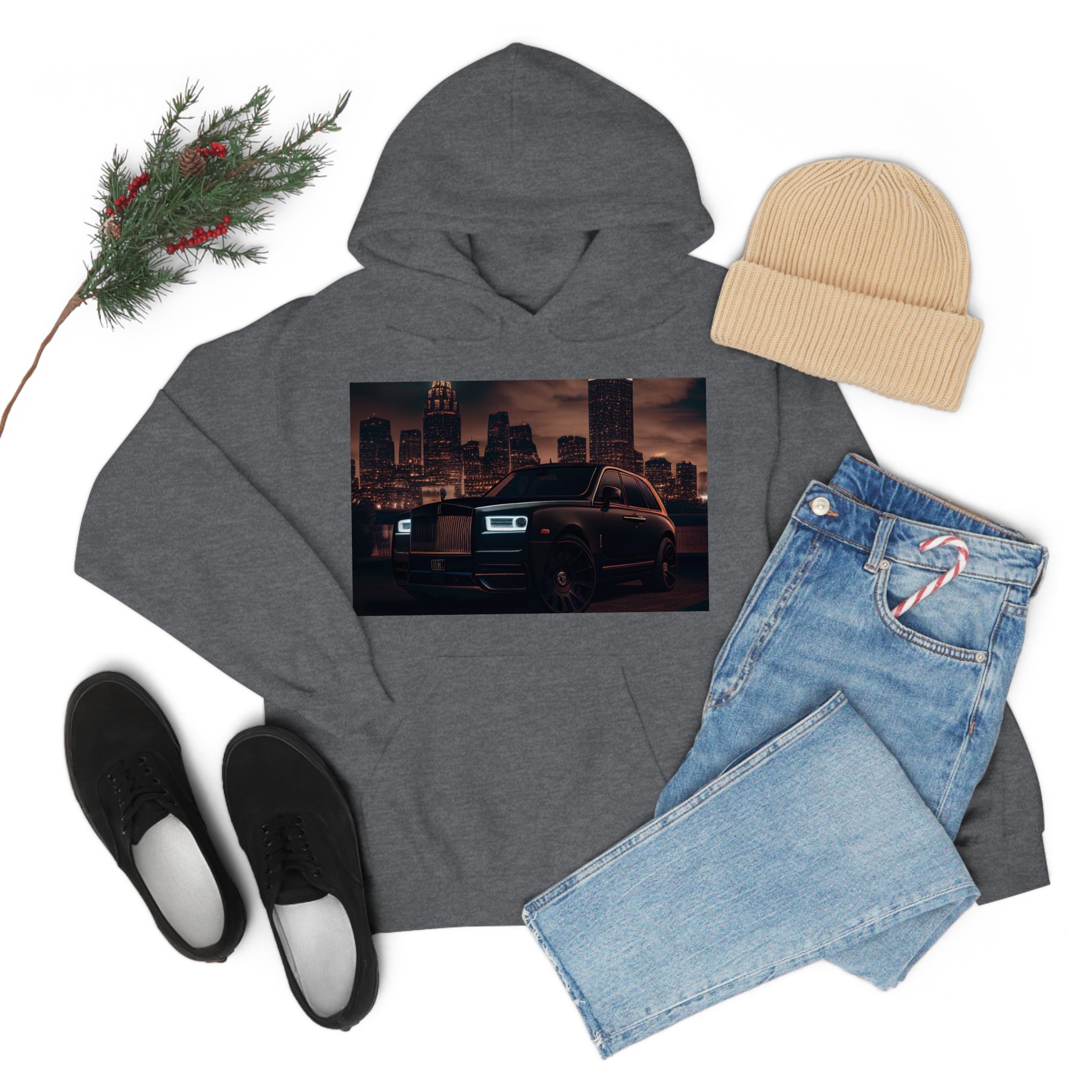 Rich Vibes Black RR Authentic Signature Collection - Heavy Hoodie