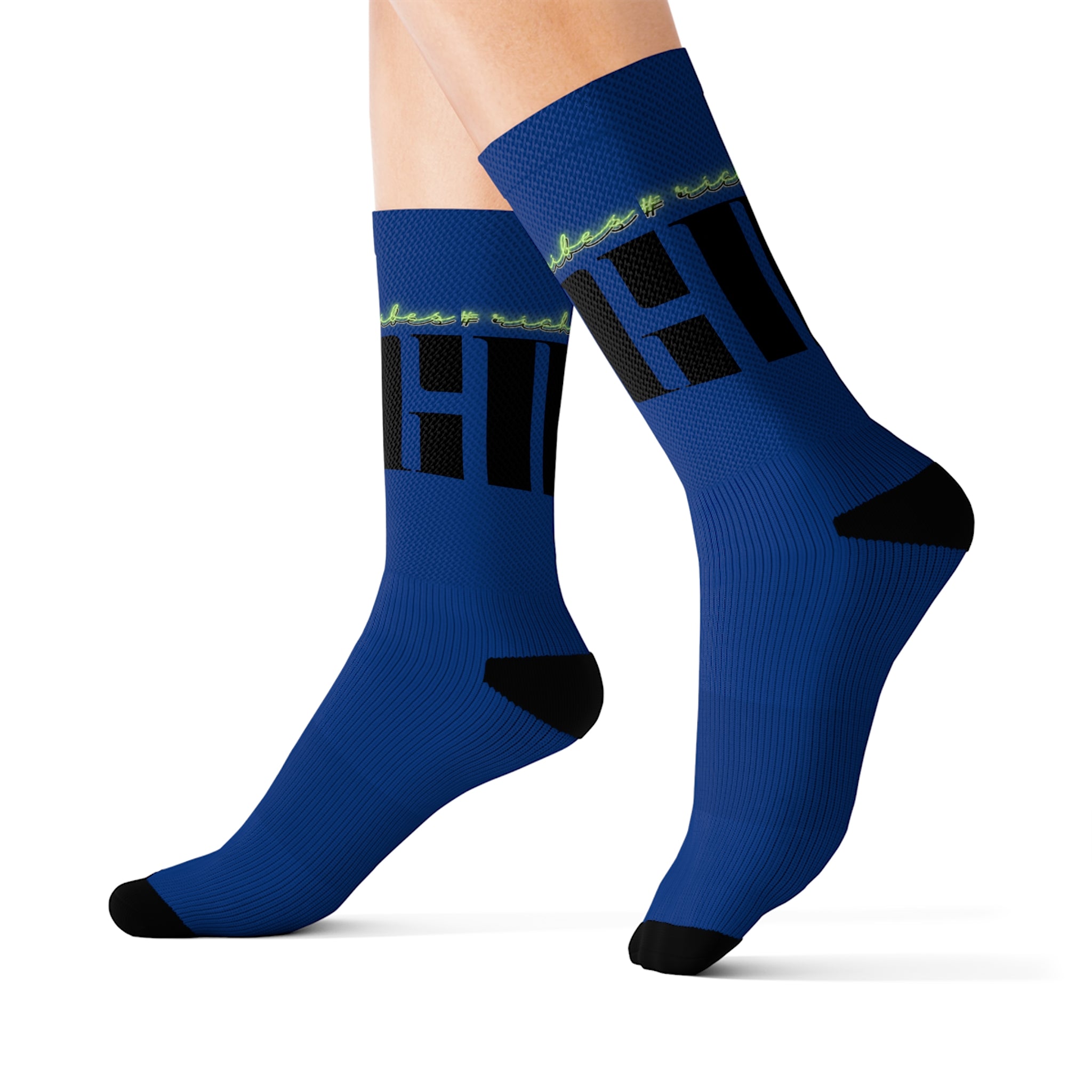 Rich Vibes Volt MG Royal Blue - Sublimation Socks