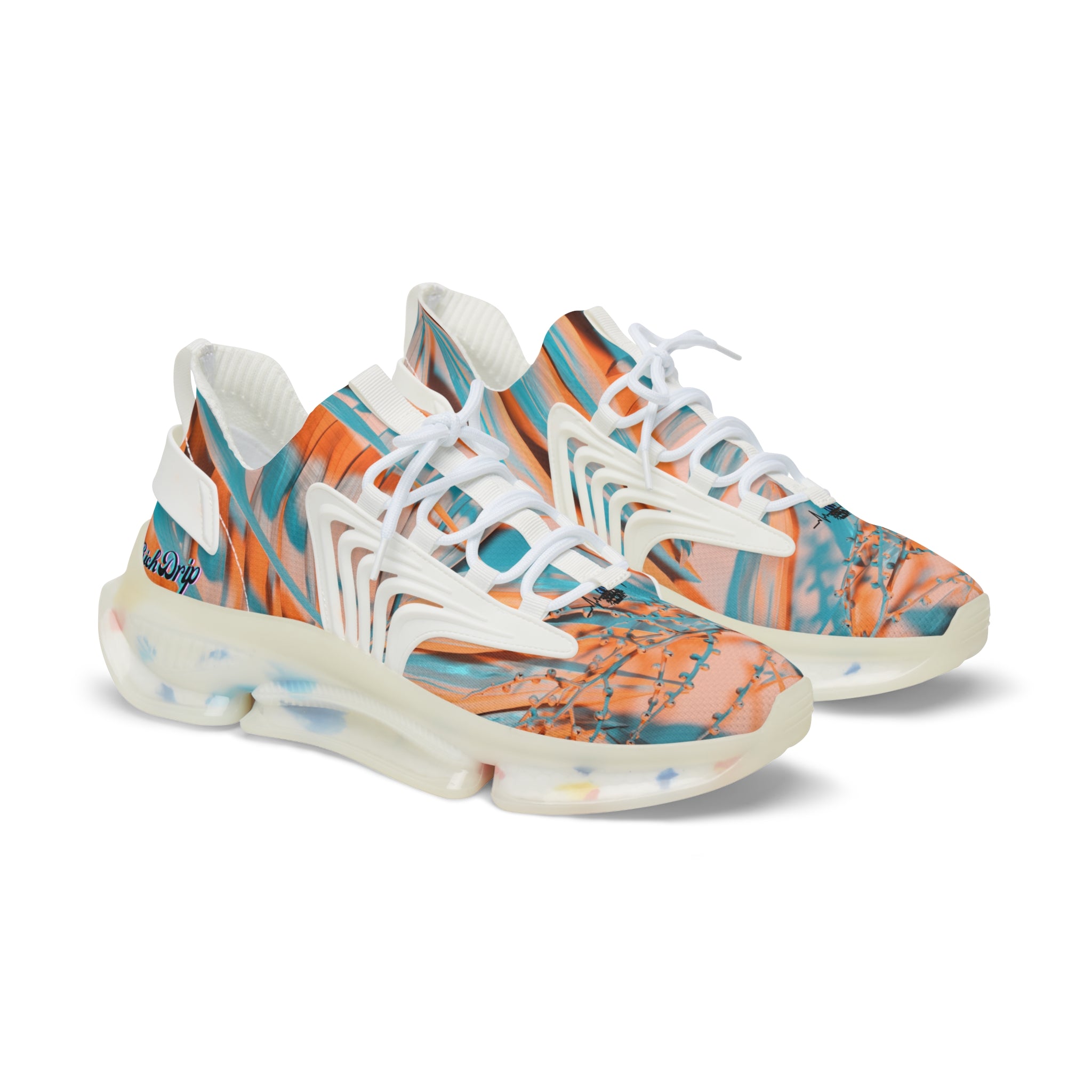 RV5 Pulse Rich Peach palm Tree - Men's Mesh Sneakers