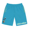 Rich Vibes RR Volt Plane Flight Tiger Shield 2.0 Turquoise - Men's Board Shorts (AOP)