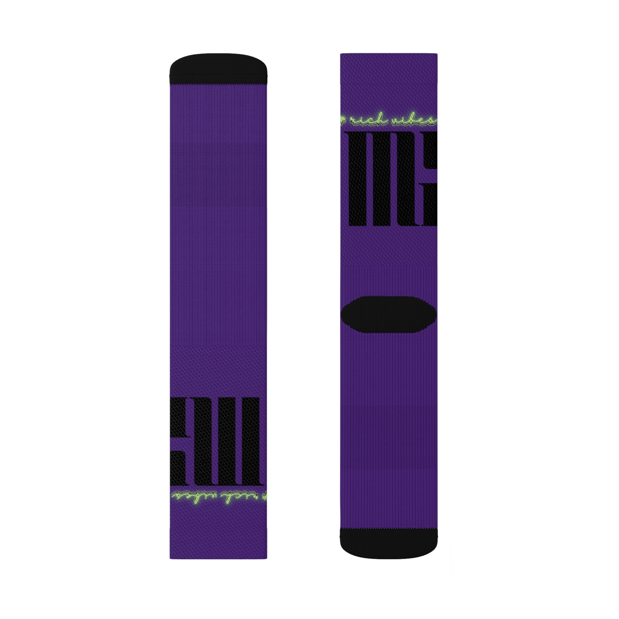 Rich Vibes Volt MG Purple - Sublimation Socks