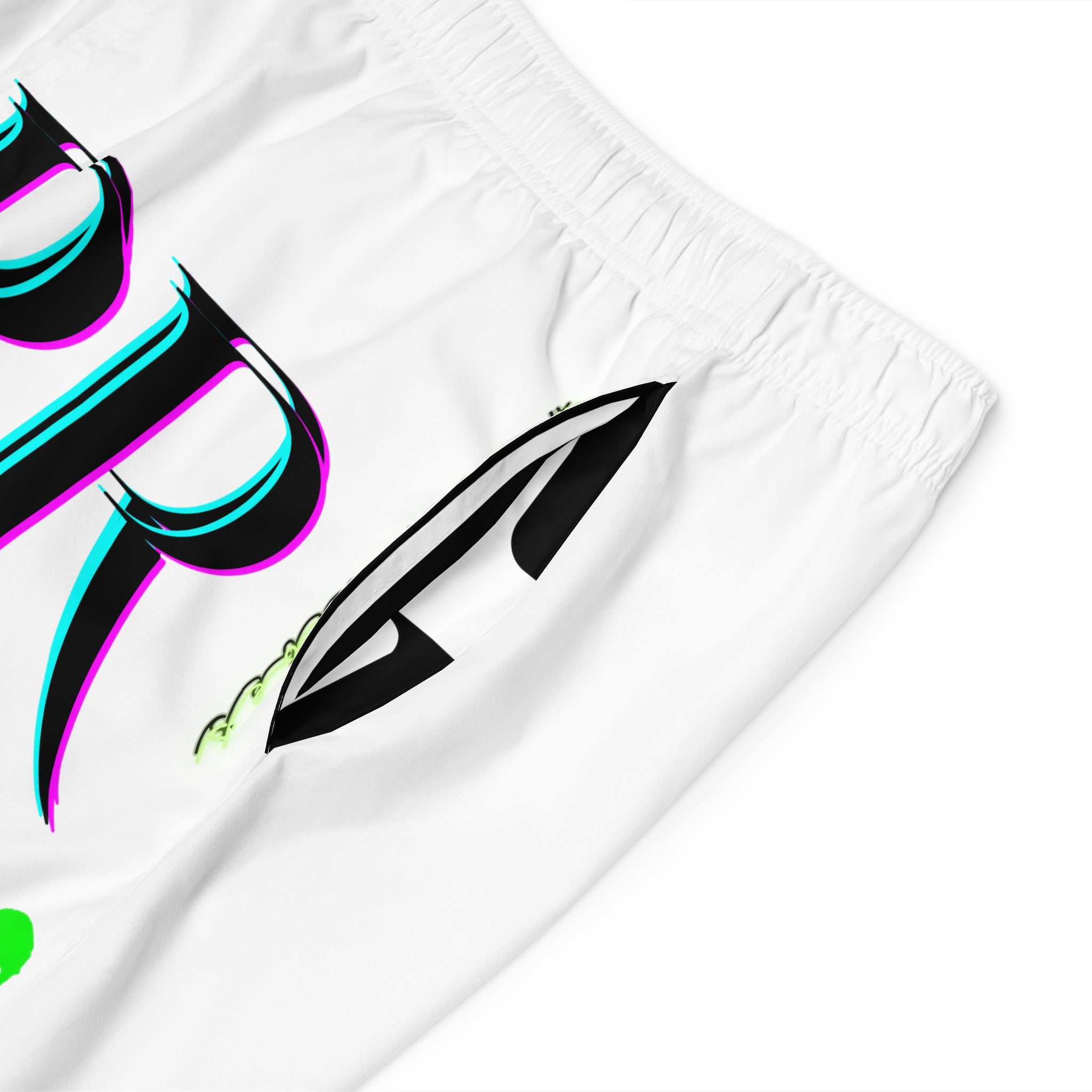 Rich Vibes Taj Mahal City Volt RR Tiger Shield White - Men's Board Shorts (AOP)