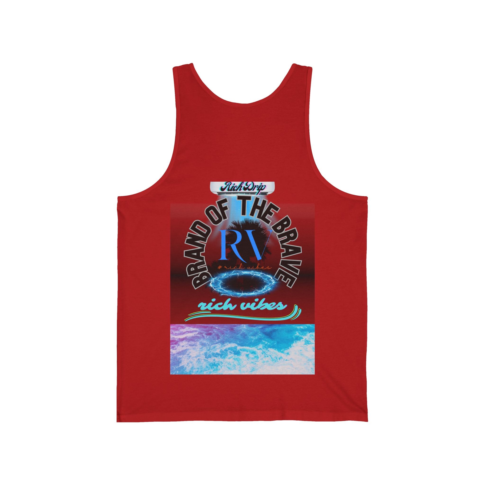 Rich Vibes Rich Drip Ocean Breeze 01 - Unisex Jersey Tank