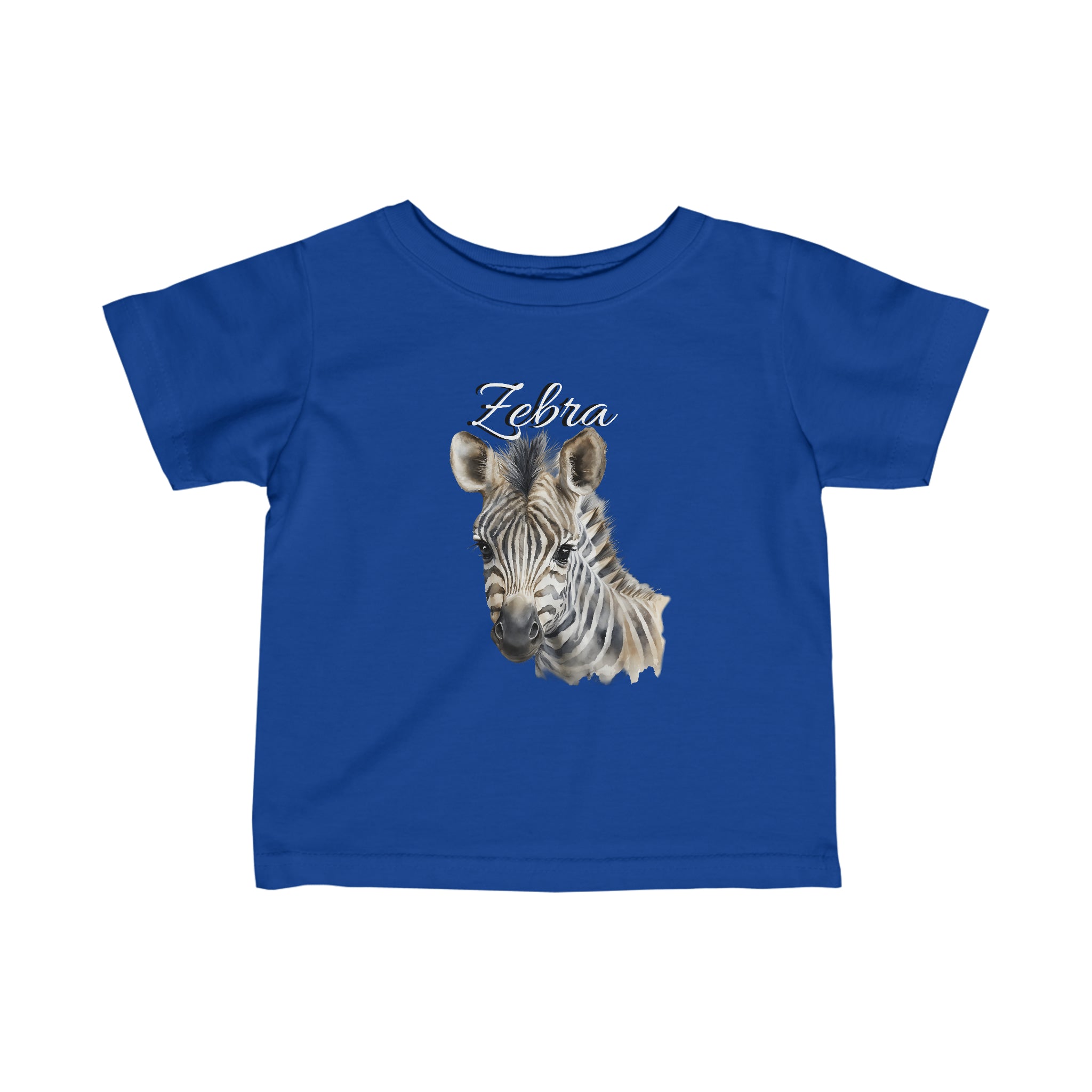 RV Brand Of The Brave Zebra foal - Infant Fine Jersey Tee