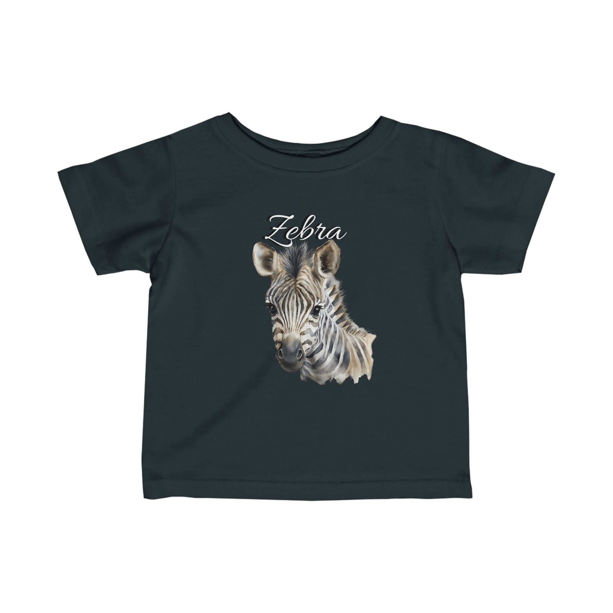 RV Brand Of The Brave Zebra foal - Infant Fine Jersey Tee