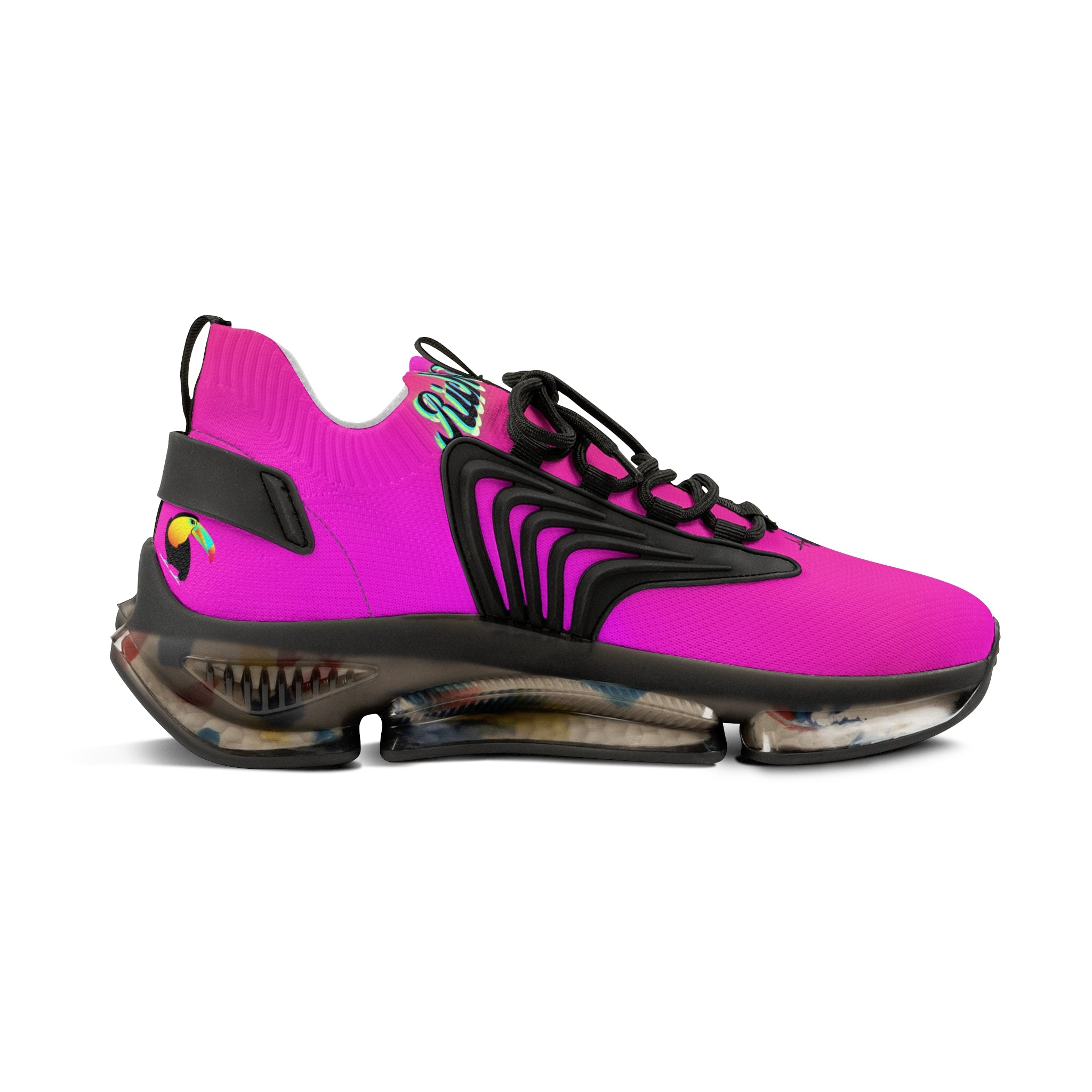 RV5 Pulse Tropical Neon Pink Glow - Men's Mesh Sneakers Black