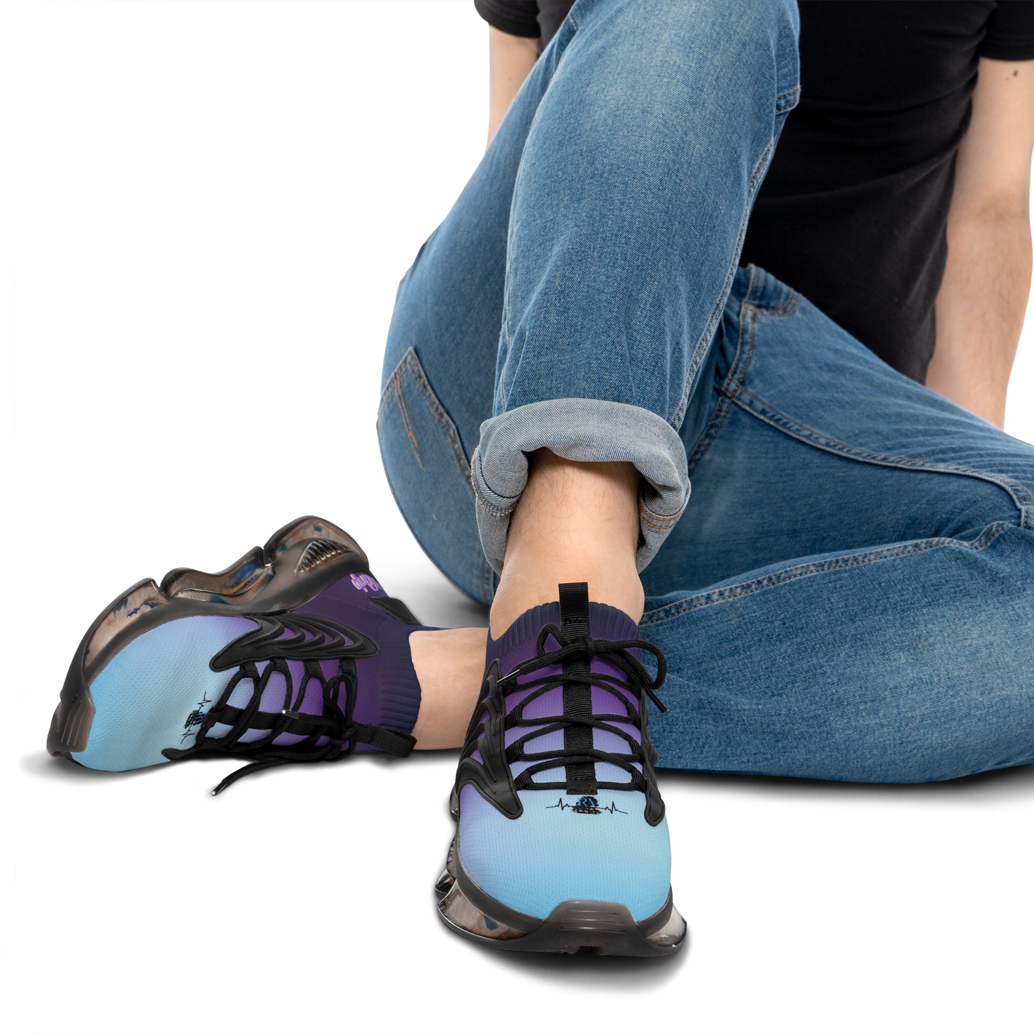 RV5 Pulse Purple Blue Skies - Men's Mesh Sneakers