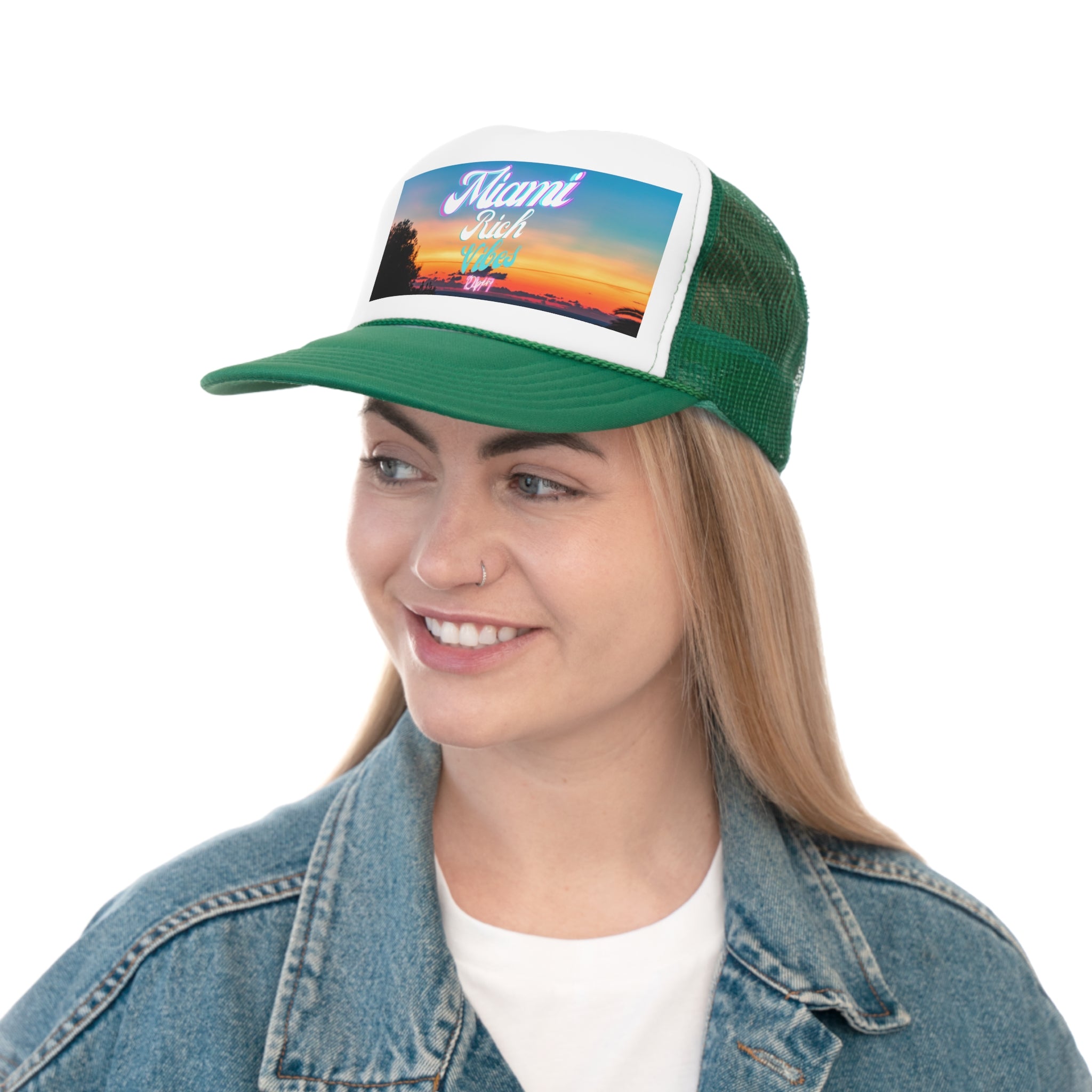 Rich Vibes 24/7 Miami Print Colorway - Trucker Hat