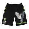 Rich Vibes Volt Brand Of The Brave ARCH Angel Shield Black - Men's Board Shorts (AOP)