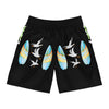 Rich Vibes Volt Seagull Blue Stripe Surf Board - Men's Jogger Shorts (AOP)Black