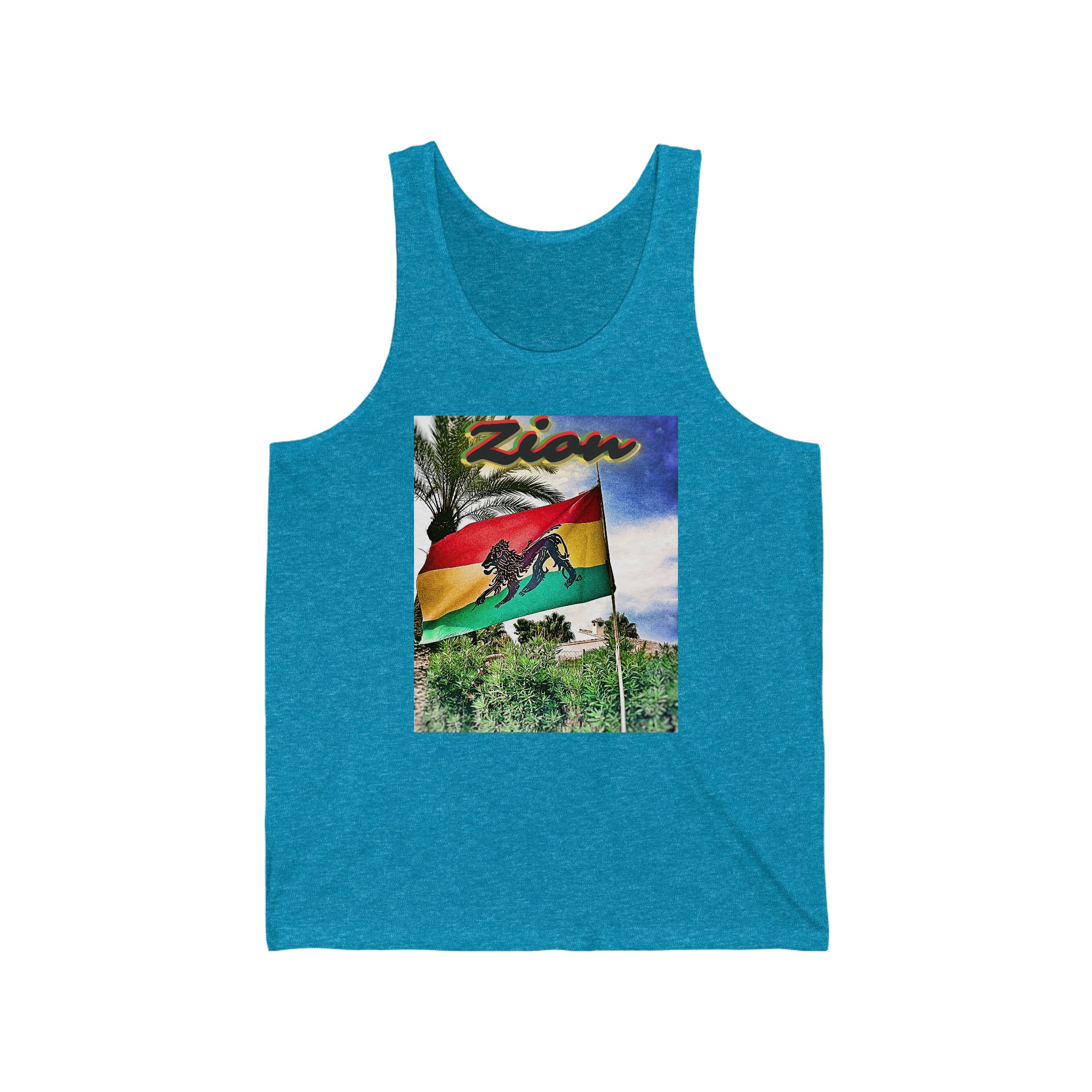 Rich Vibes Authentic Origin Zion Lion Of Judah Jamaica Flag - Jersey Tank