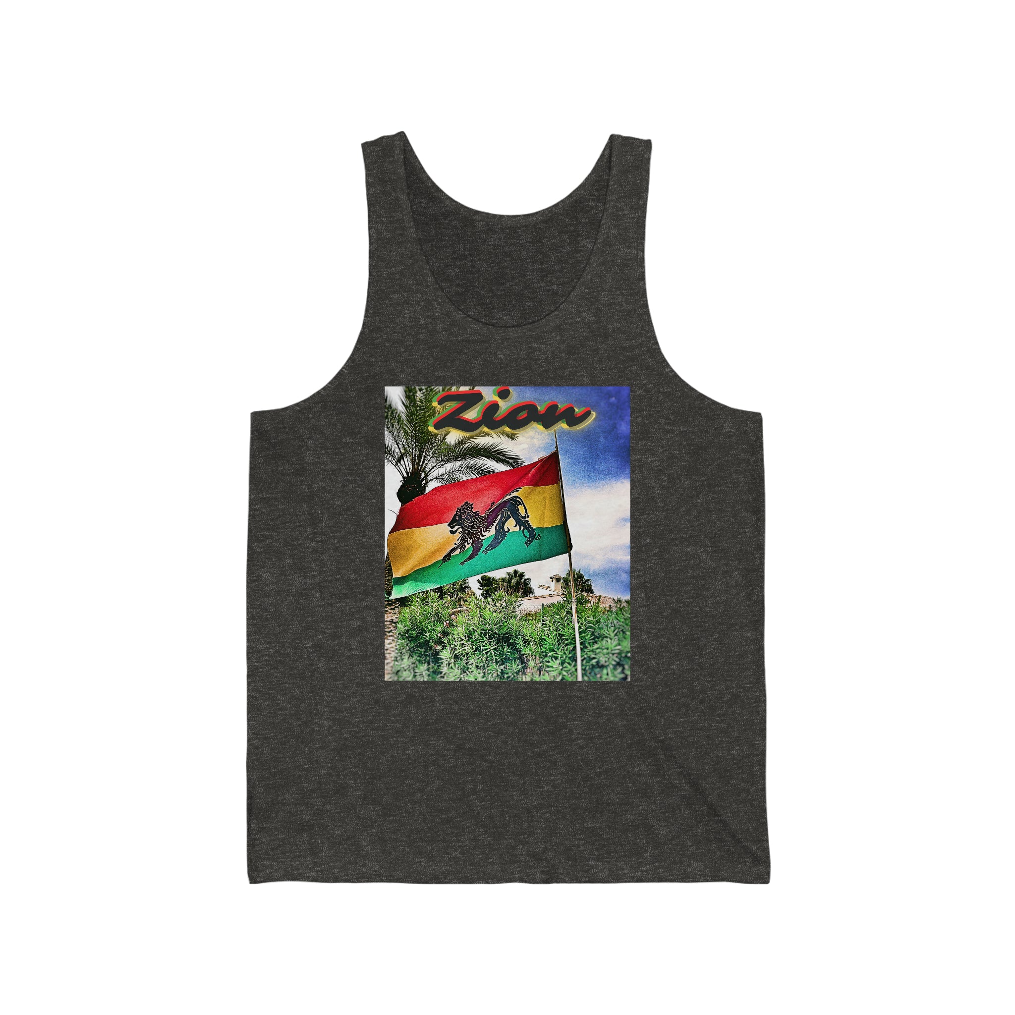 Rich Vibes Authentic Origin Zion Lion Of Judah Jamaica Flag - Jersey Tank