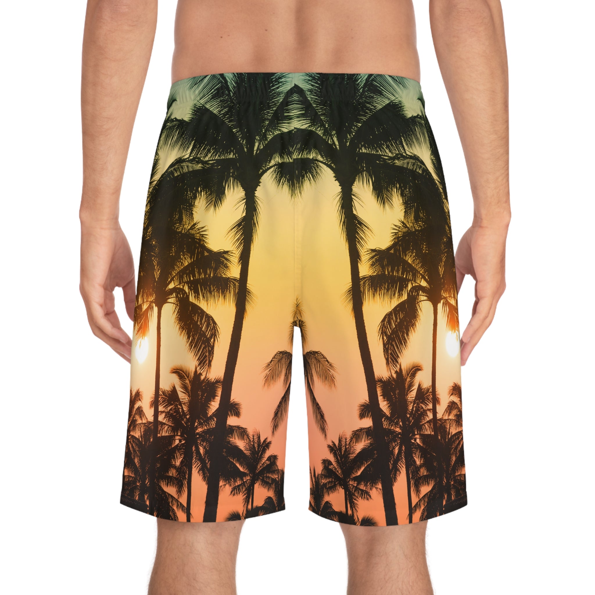 Rich Vibes Volt Pink Citrus Tiger Shield - Men's Board Shorts (AOP)