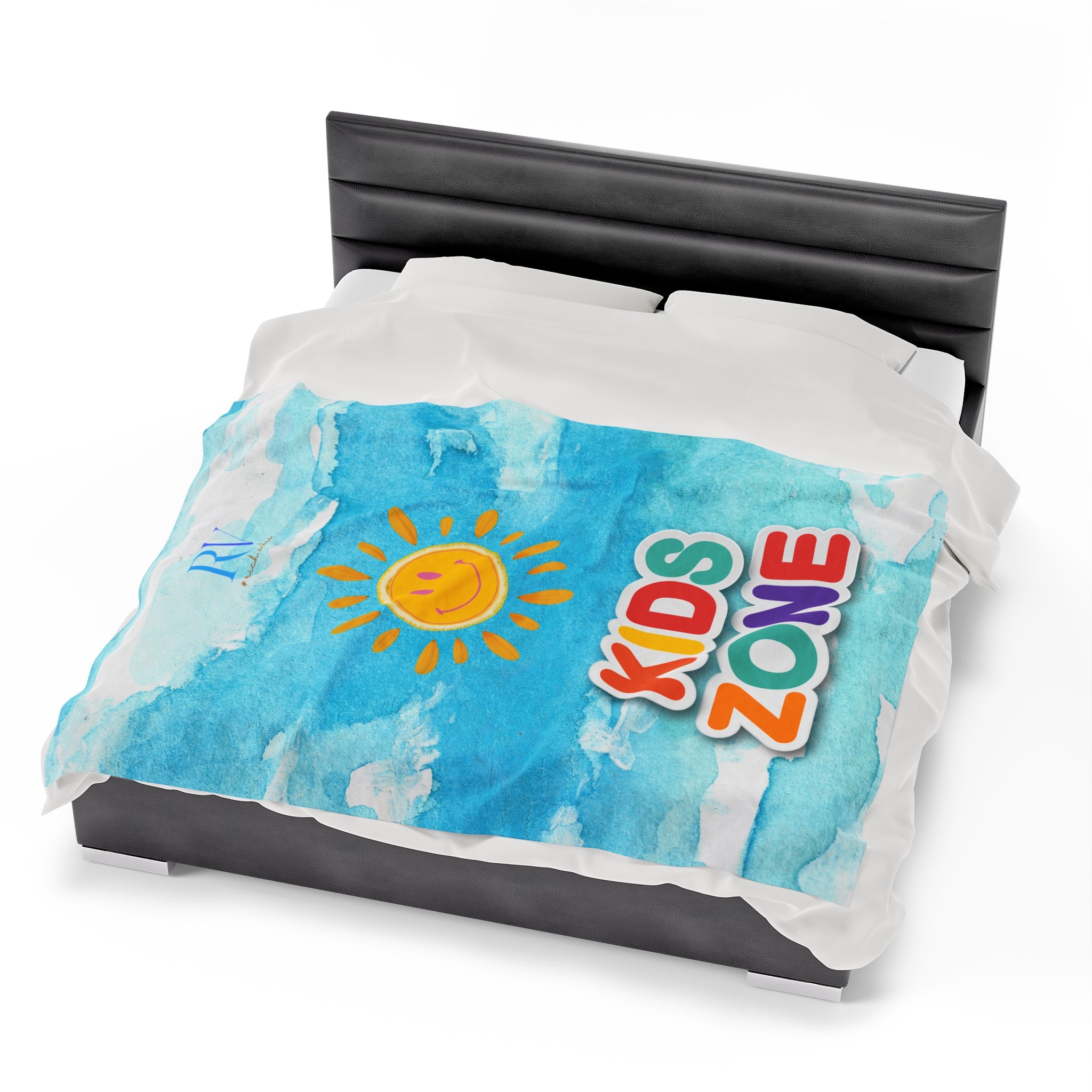 RV Smiley Sunshine Kids Zone - Velveteen Plush Blanket