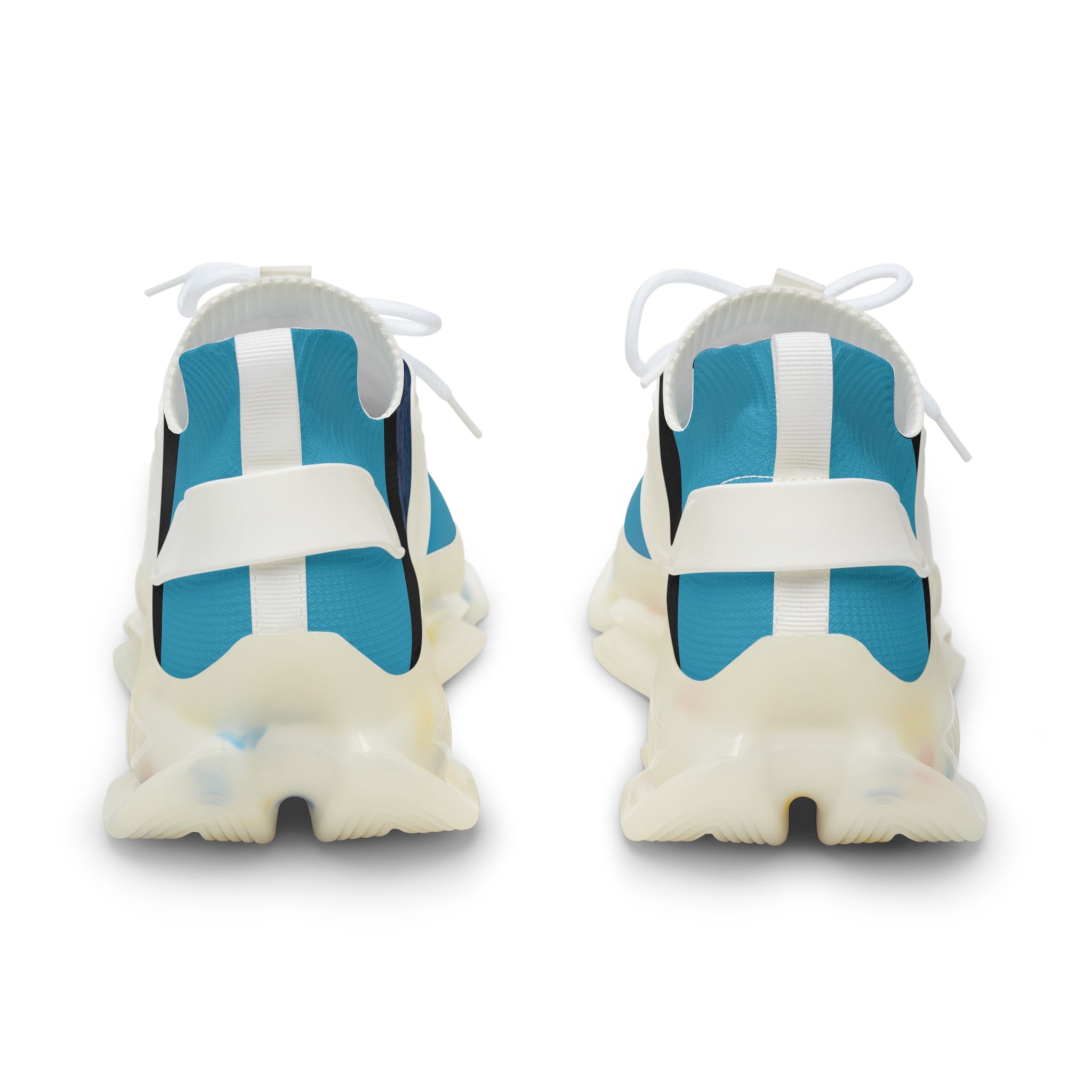 RV5 Black Turquoise Summer Sunset Beach - Men's Mesh Sneakers