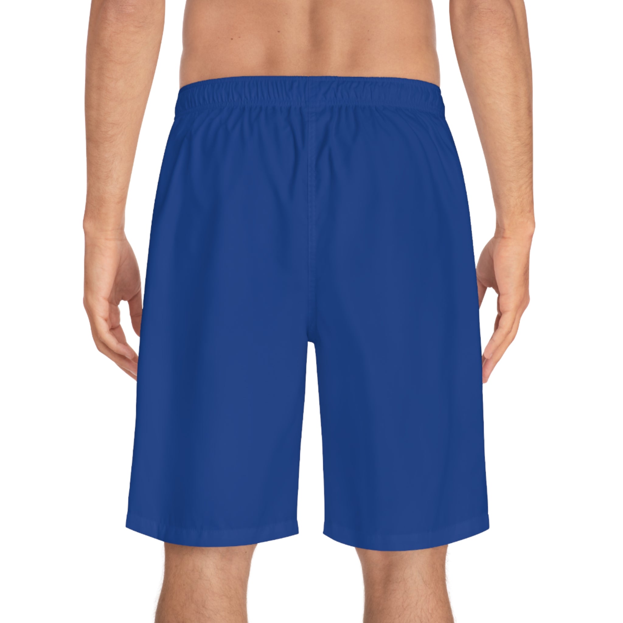 Rich Vibes Brand Of The Brave Volt MG Tiger Shield Royal Blue - Men's Board Shorts (AOP)
