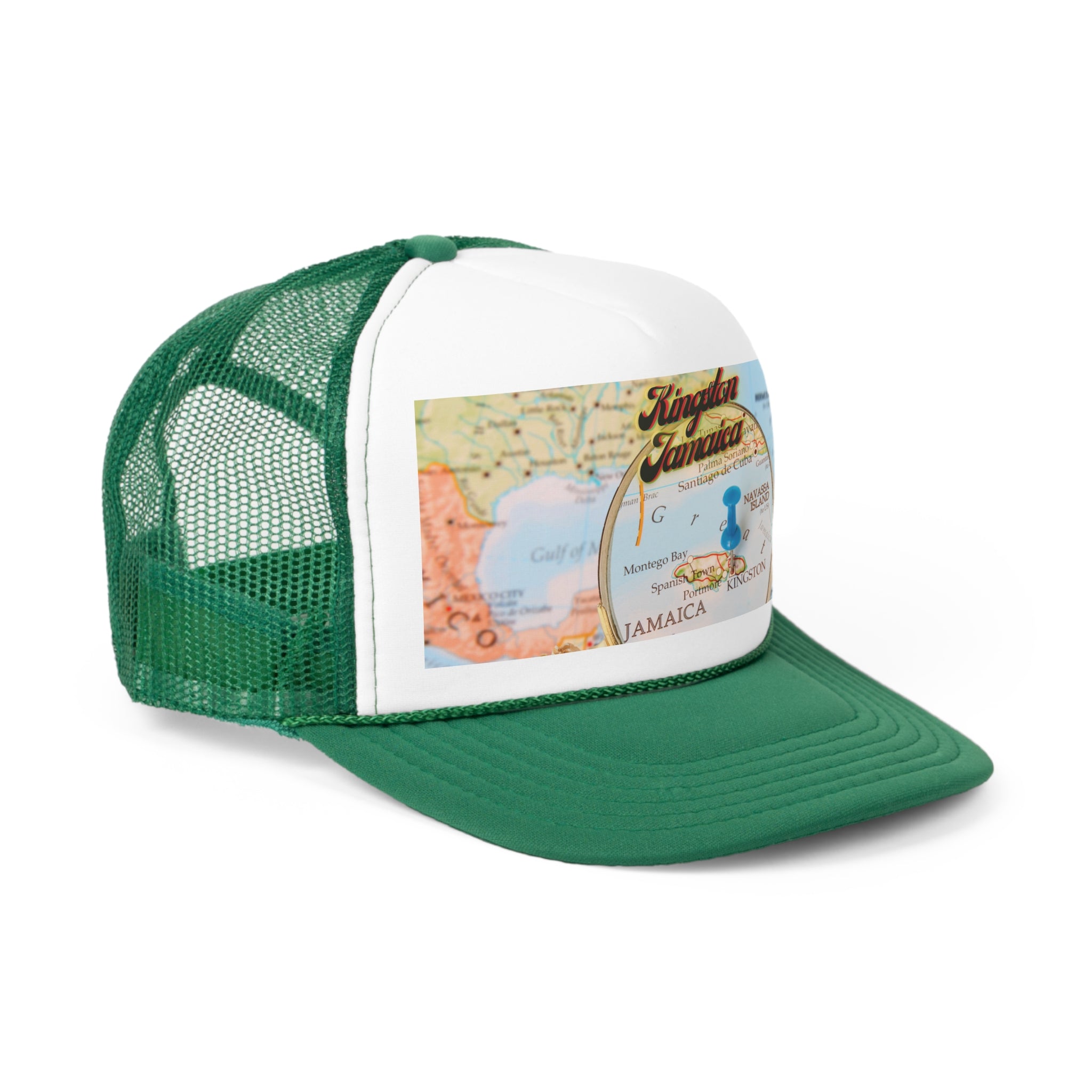 Rich Vibes Map Of Jamaica Kingston Print Colorway - Trucker Hat