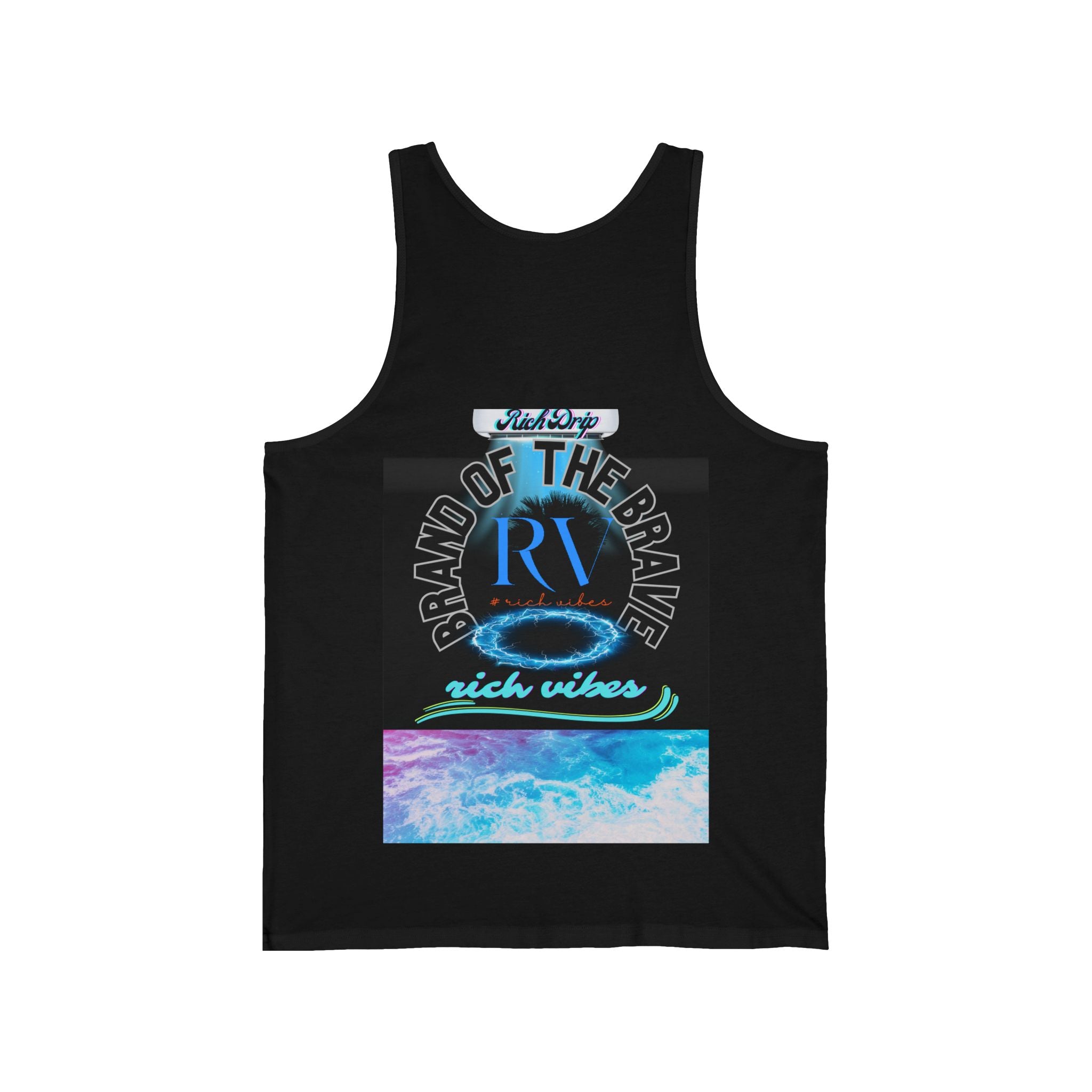 Rich Vibes Rich Drip Ocean Breeze 01 - Unisex Jersey Tank