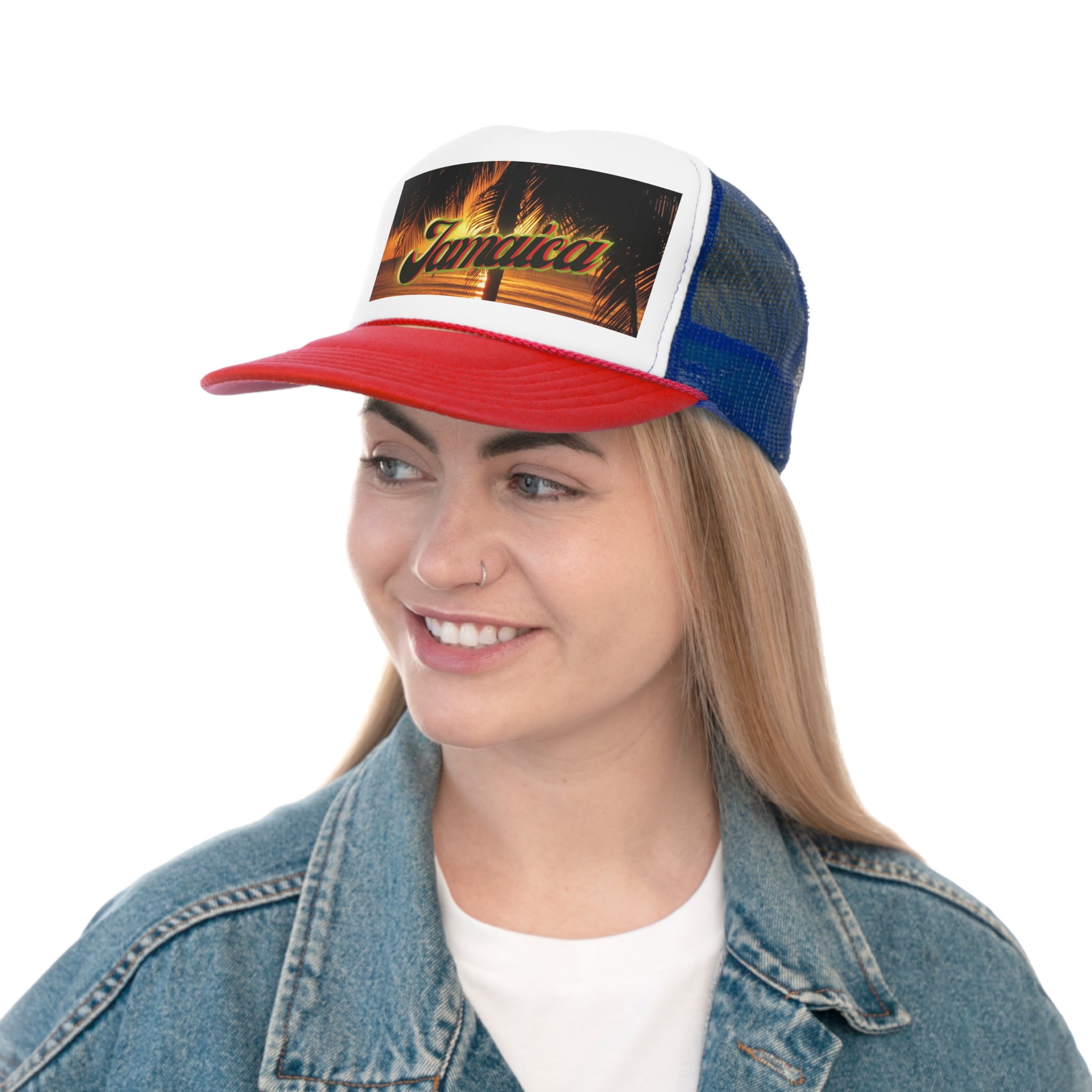 Rich Vibes Golden Jamaica Sunset  - Trucker Hat
