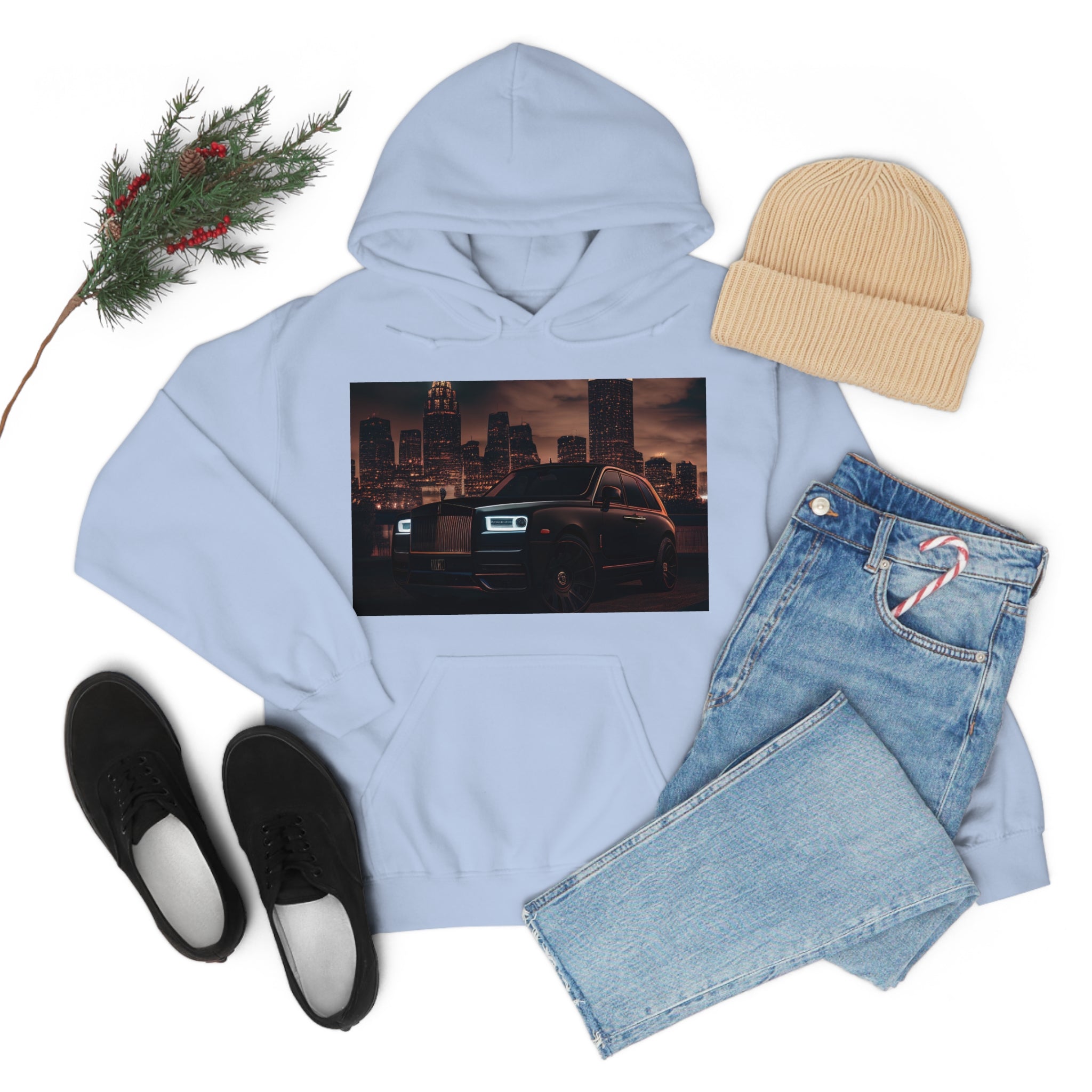 Rich Vibes Black RR Authentic Signature Collection - Heavy Hoodie