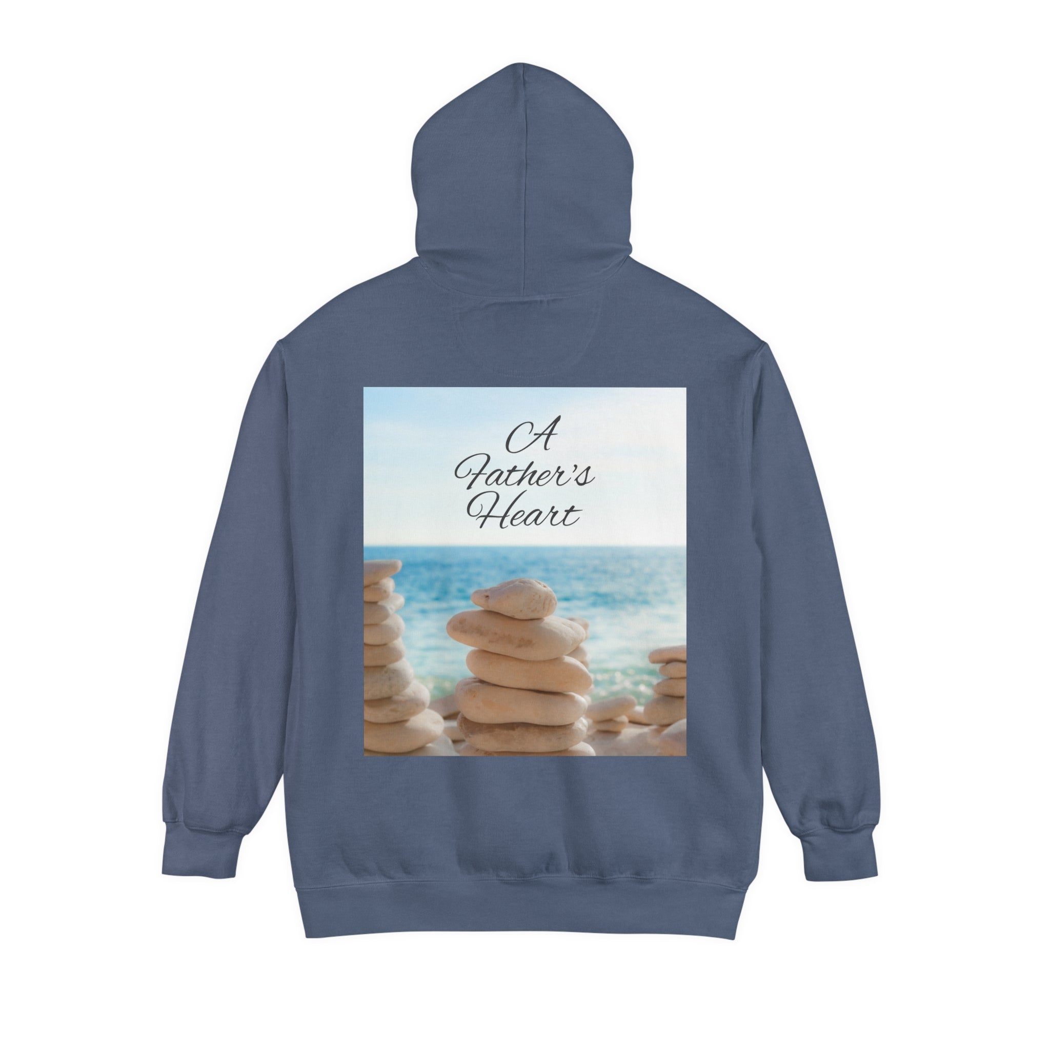 A Father's Heart Father's Day Denim - Garment-Dyed Hoodie