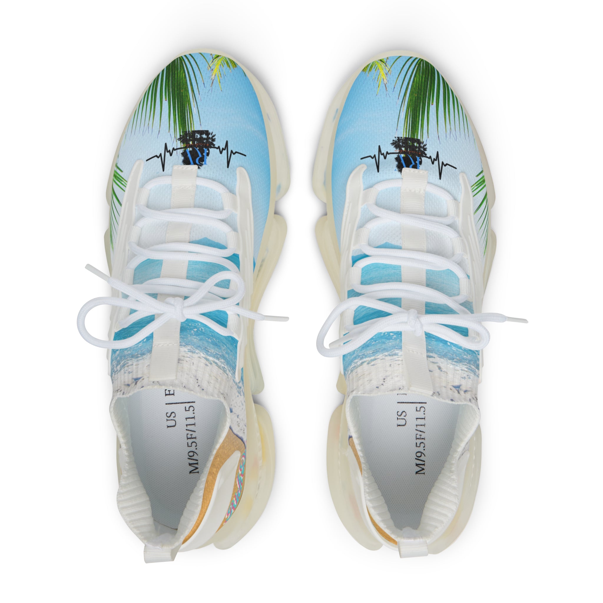 RV5 Pulse Sea Blue Beach - Men's Mesh Sneakers