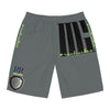 Rich Vibes Volt MG Tiger Shield Grey - Men's Board Shorts (AOP)