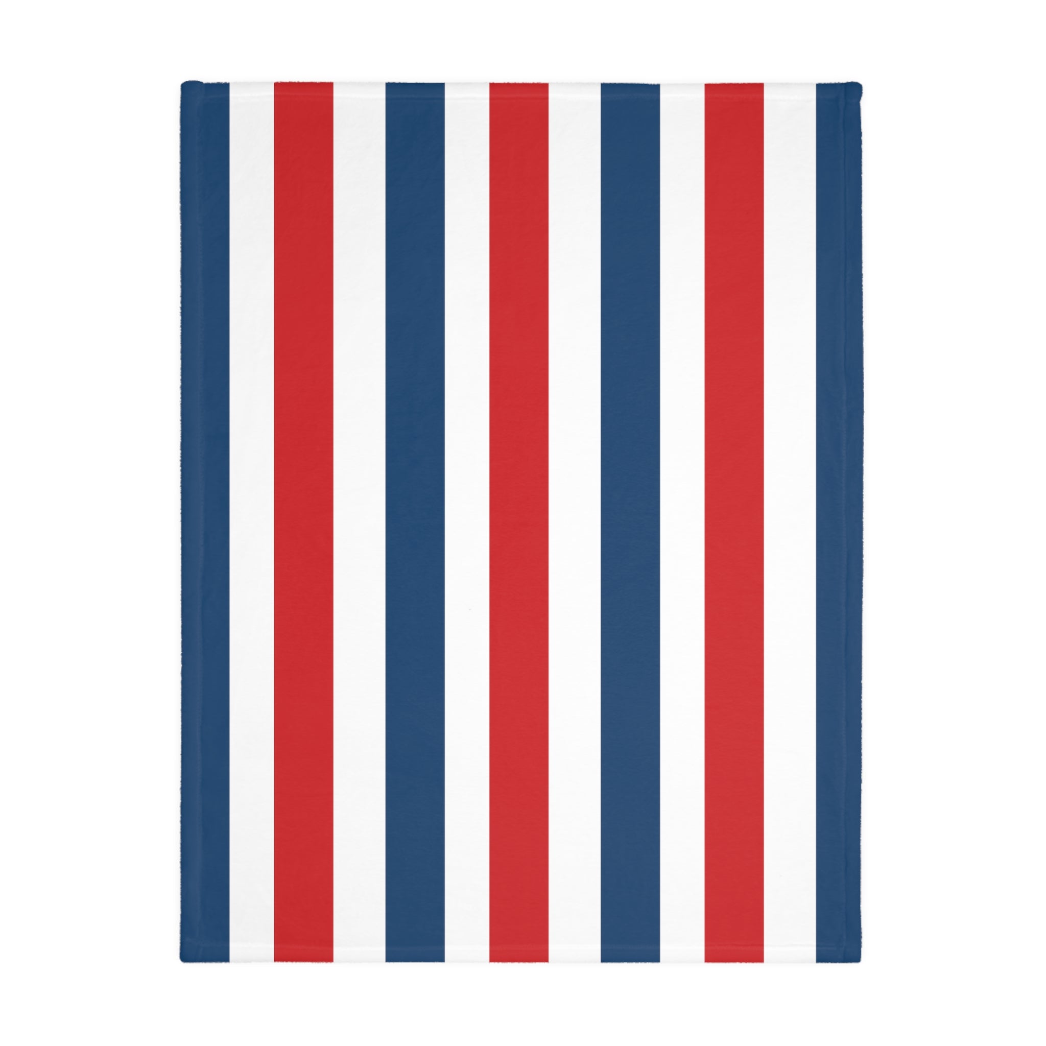 Stars and Stripes Blue Velveteen Minky Blanket - (Two-sided print)