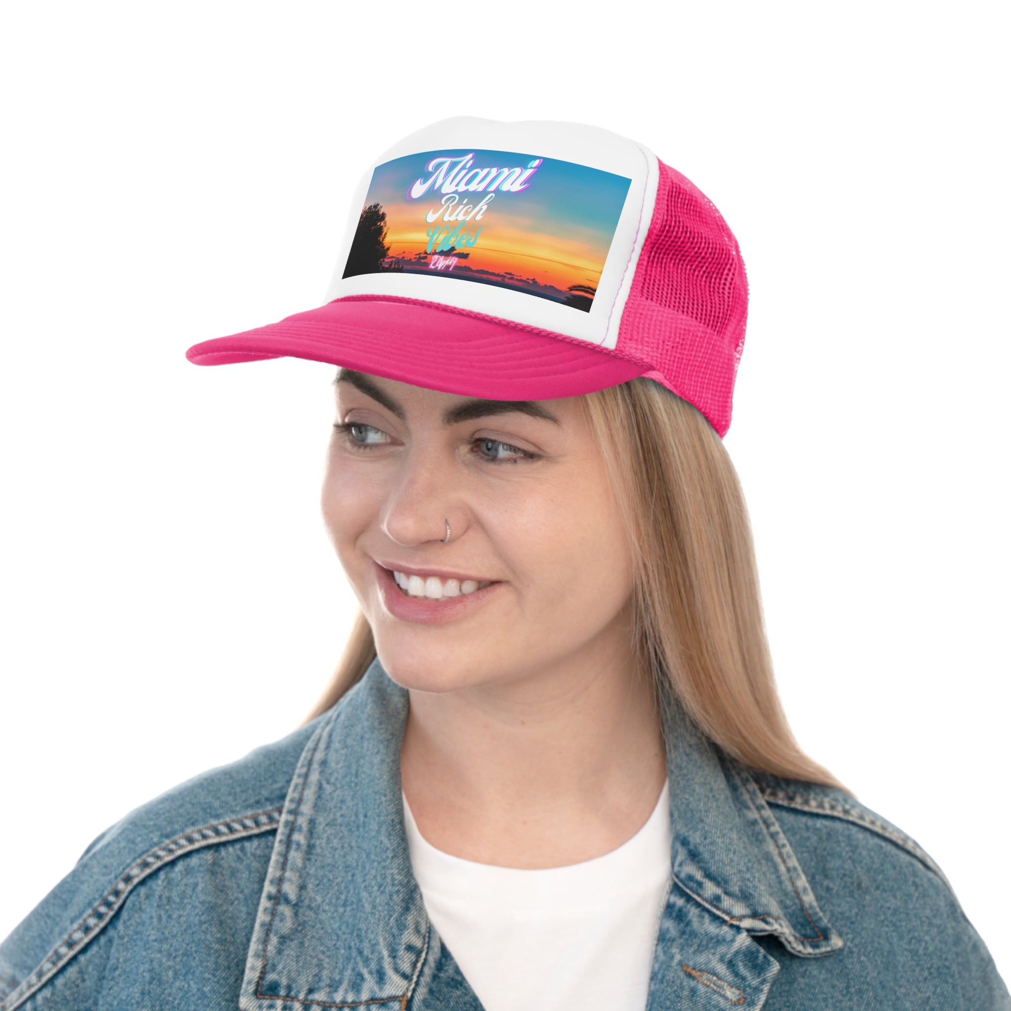 Rich Vibes 24/7 Miami Print Colorway - Trucker Hat