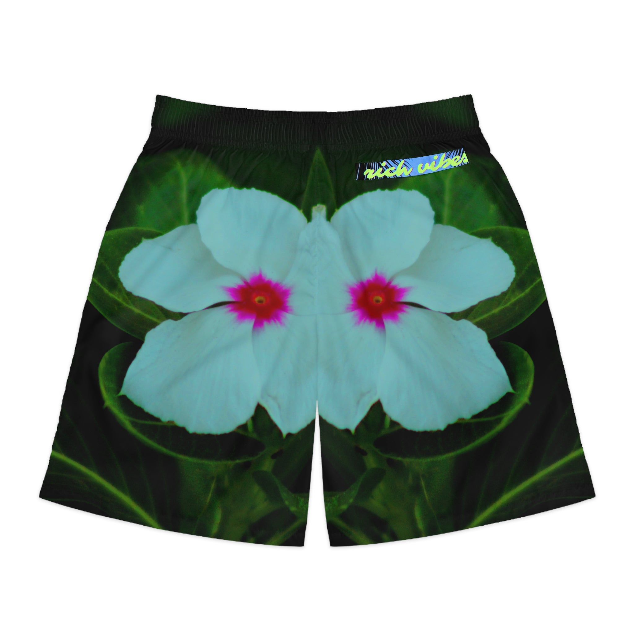 Rich Vibes Volt RR Forest Leaf Daisy - Men's Jogger Shorts (AOP)Royal Blue