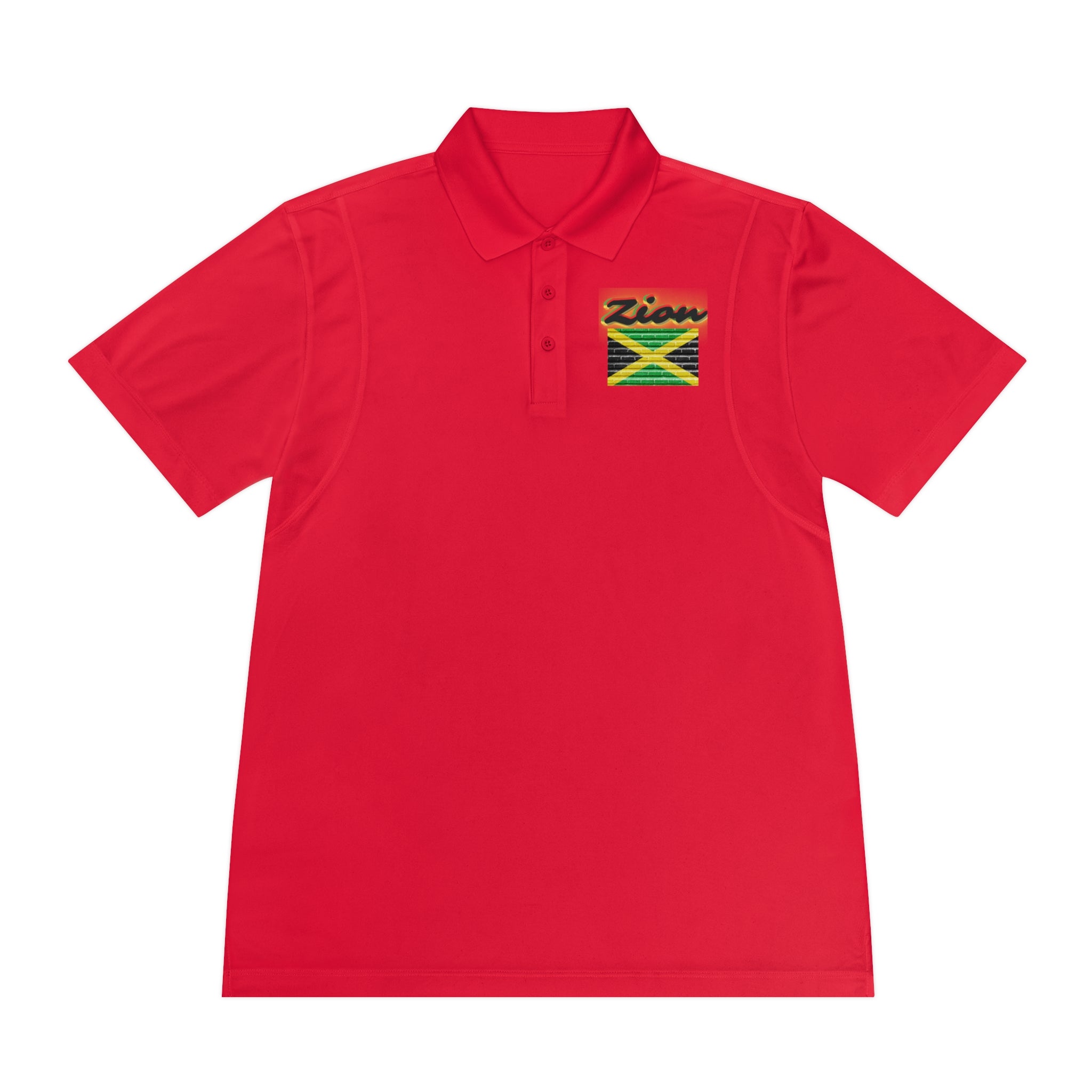 Rich Vibes Zion Lion Of Judah Jamaica Flag - Men's Sport Polo Shirt