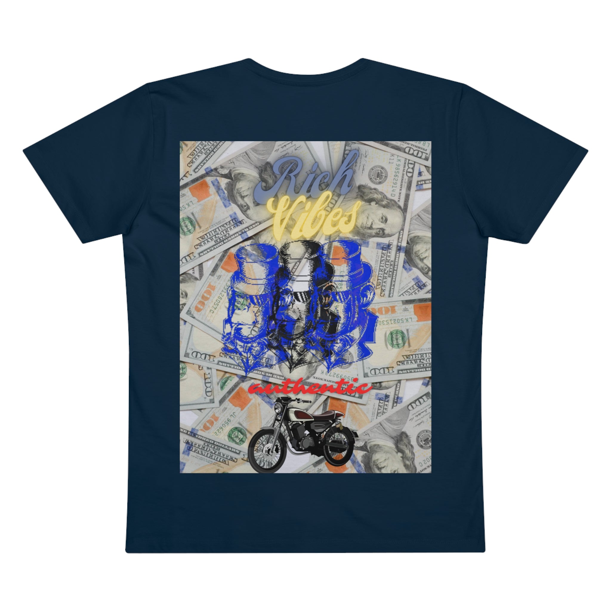 Rich Vibes RV Palm Tree Top Logo 3 Ape Benjamins - Men’s Presenter V-neck