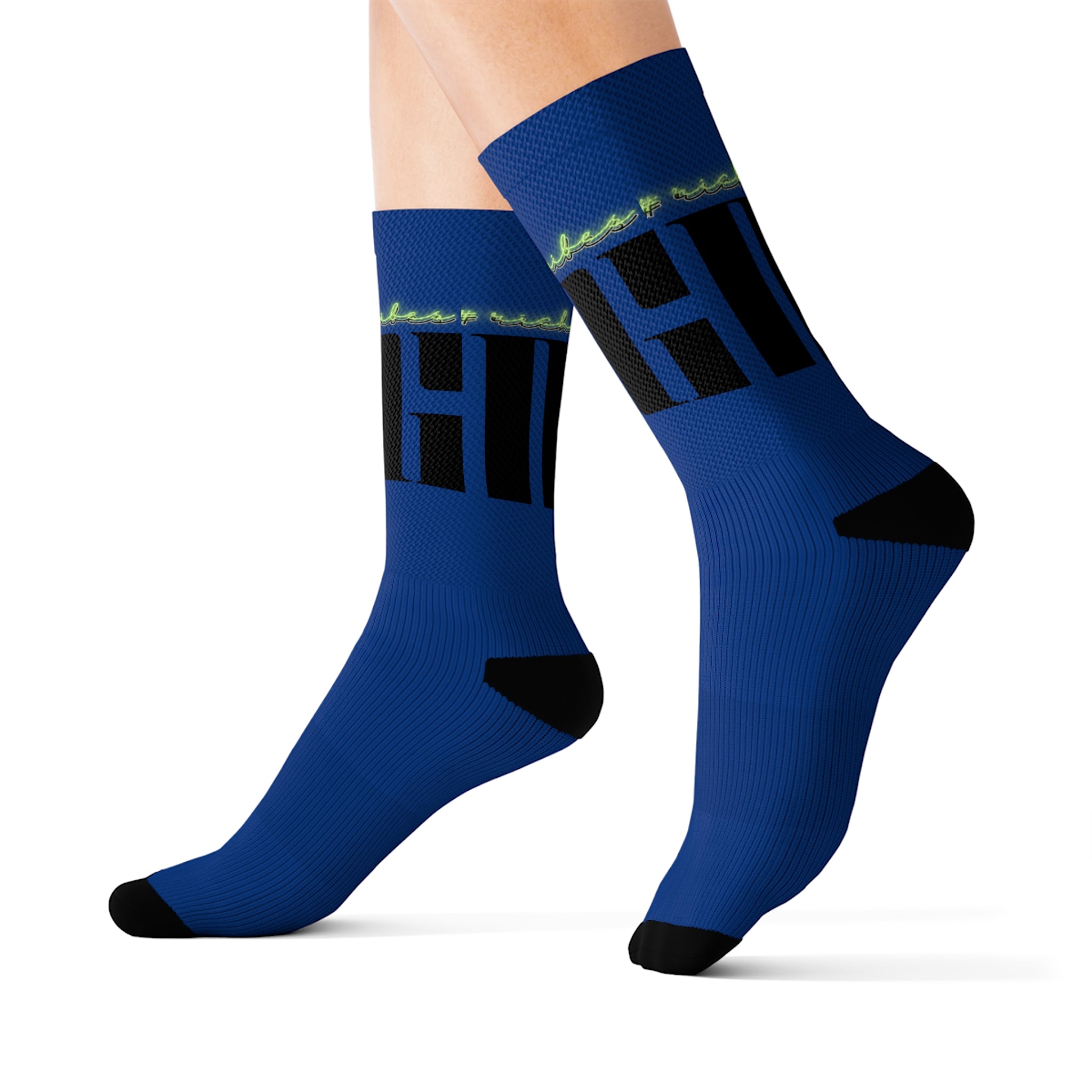 Rich Vibes Volt MG Royal Blue - Sublimation Socks
