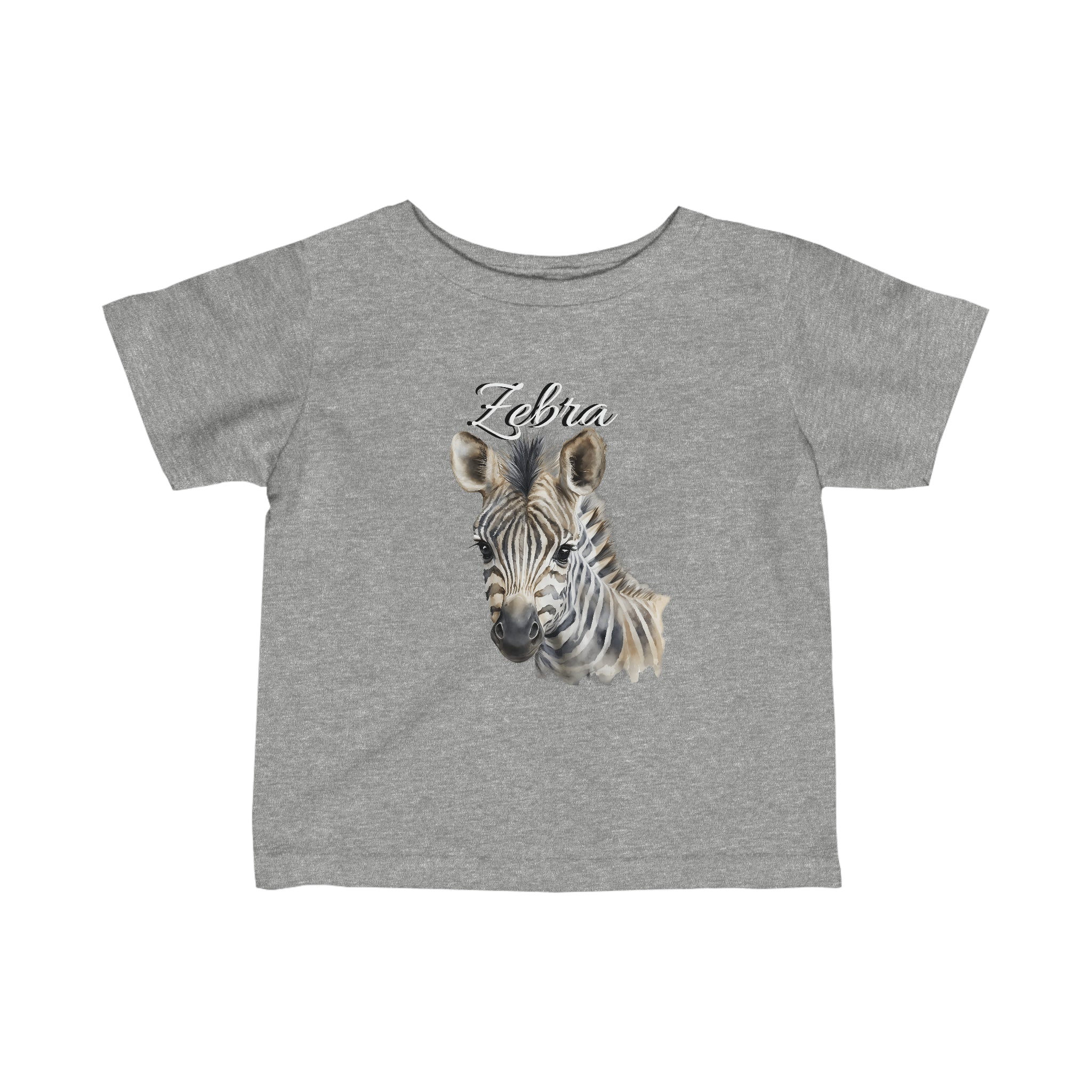RV Brand Of The Brave Zebra foal - Infant Fine Jersey Tee