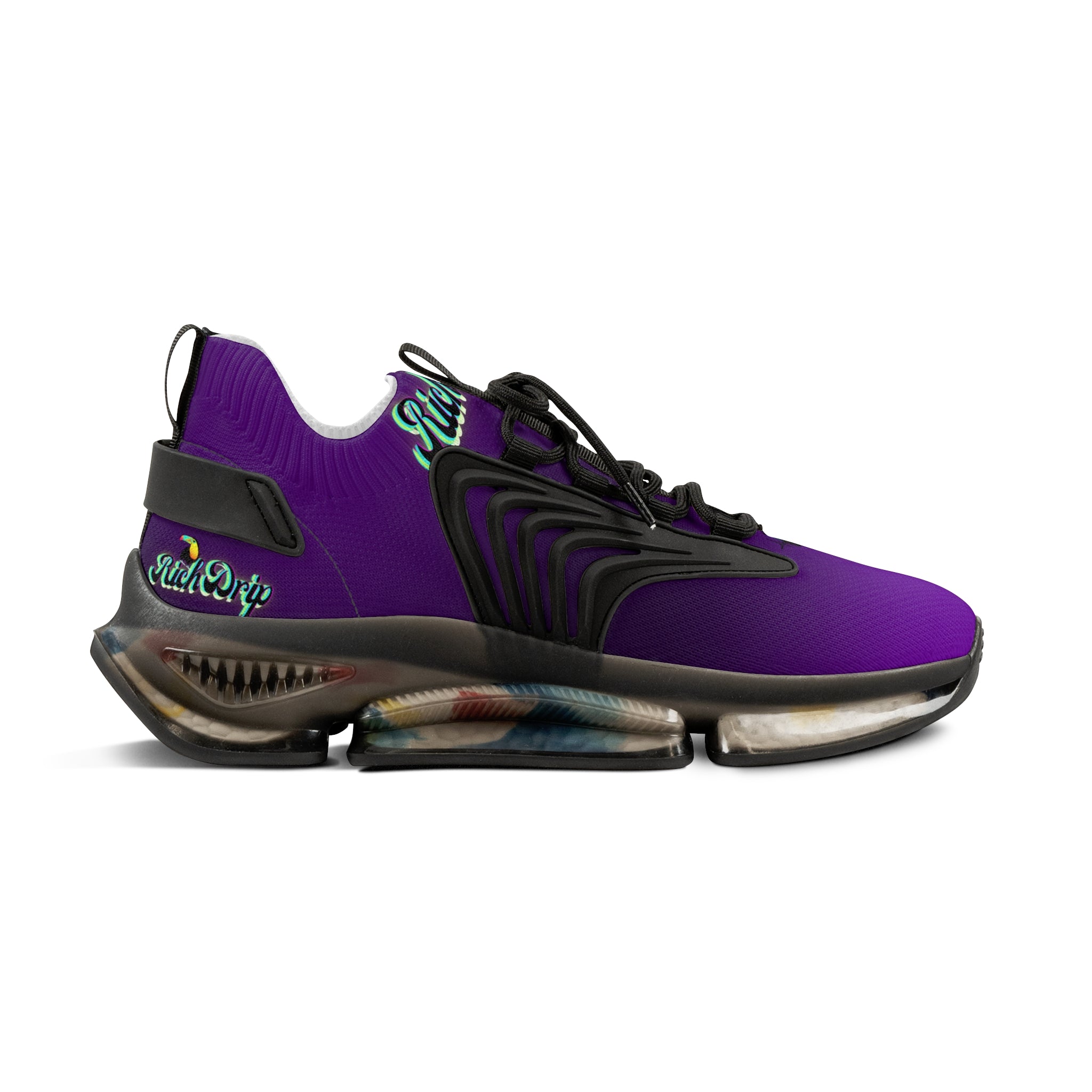 RV5 Pulse Tropical Purple Glow - Men's Mesh Sneakers Black