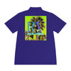 Rich Vibes RV Palm Tree Tropical Lime Green Back Logo 2.0 - Men's Sport Polo Shirt