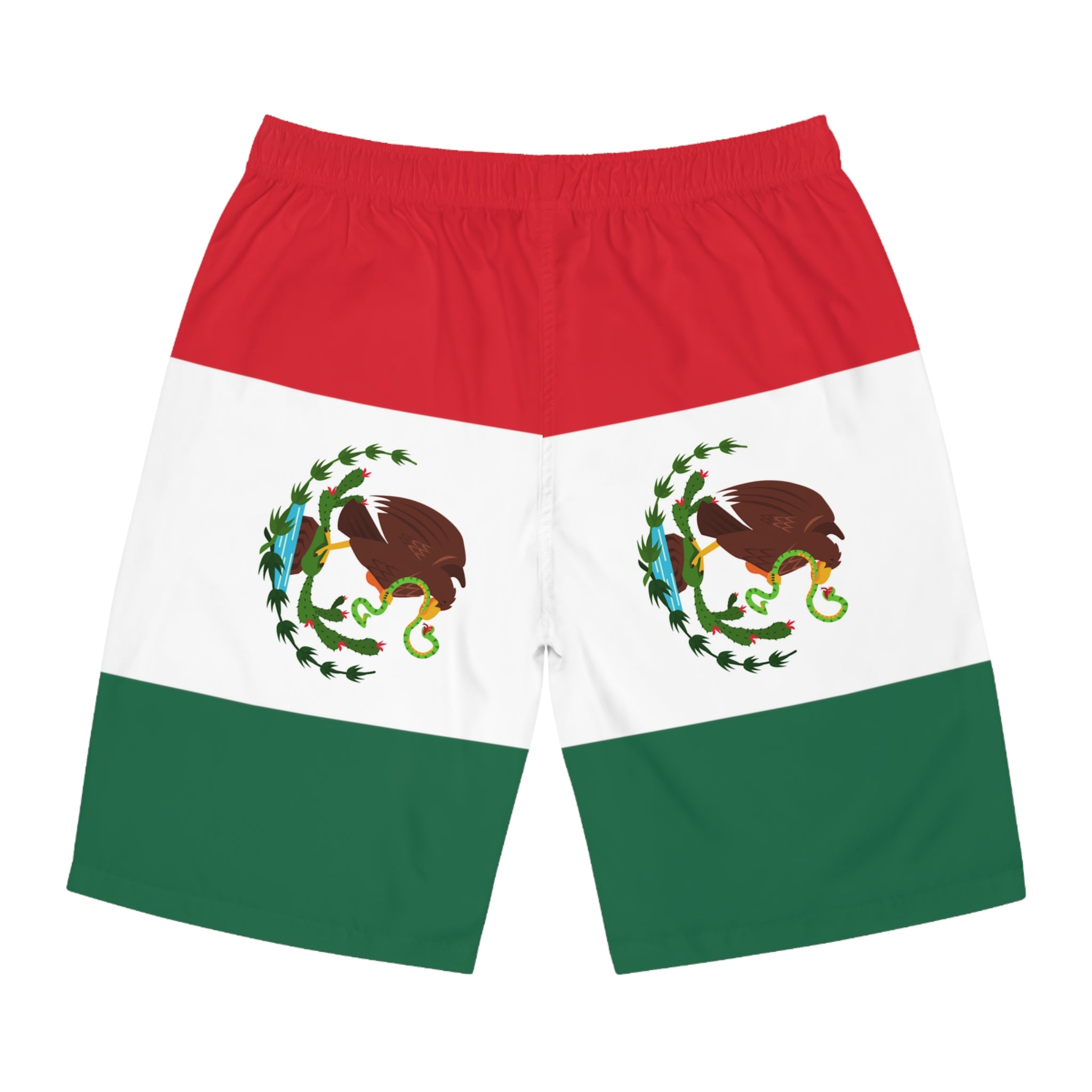 Rich Vibes RR Volt Mexican Flag Tiger Shield 2.0 - Men's Board Shorts (AOP)