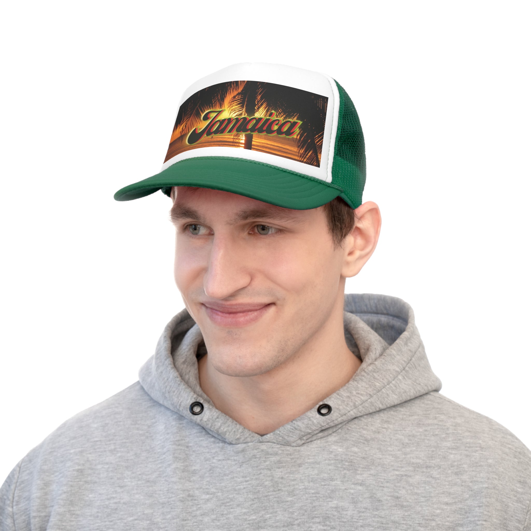 Rich Vibes Golden Jamaica Sunset  - Trucker Hat