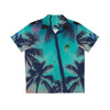 Rich Vibes RV Golfer's Chill Vibes Aqua Green Sunset 2.0 - Men's Hawaiian Shirt (AOP)Turquoise