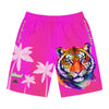 Rich Vibes Tropical Pink Tiger Beach Chill Vibes 2.5 - Men's Board Shorts (AOP)