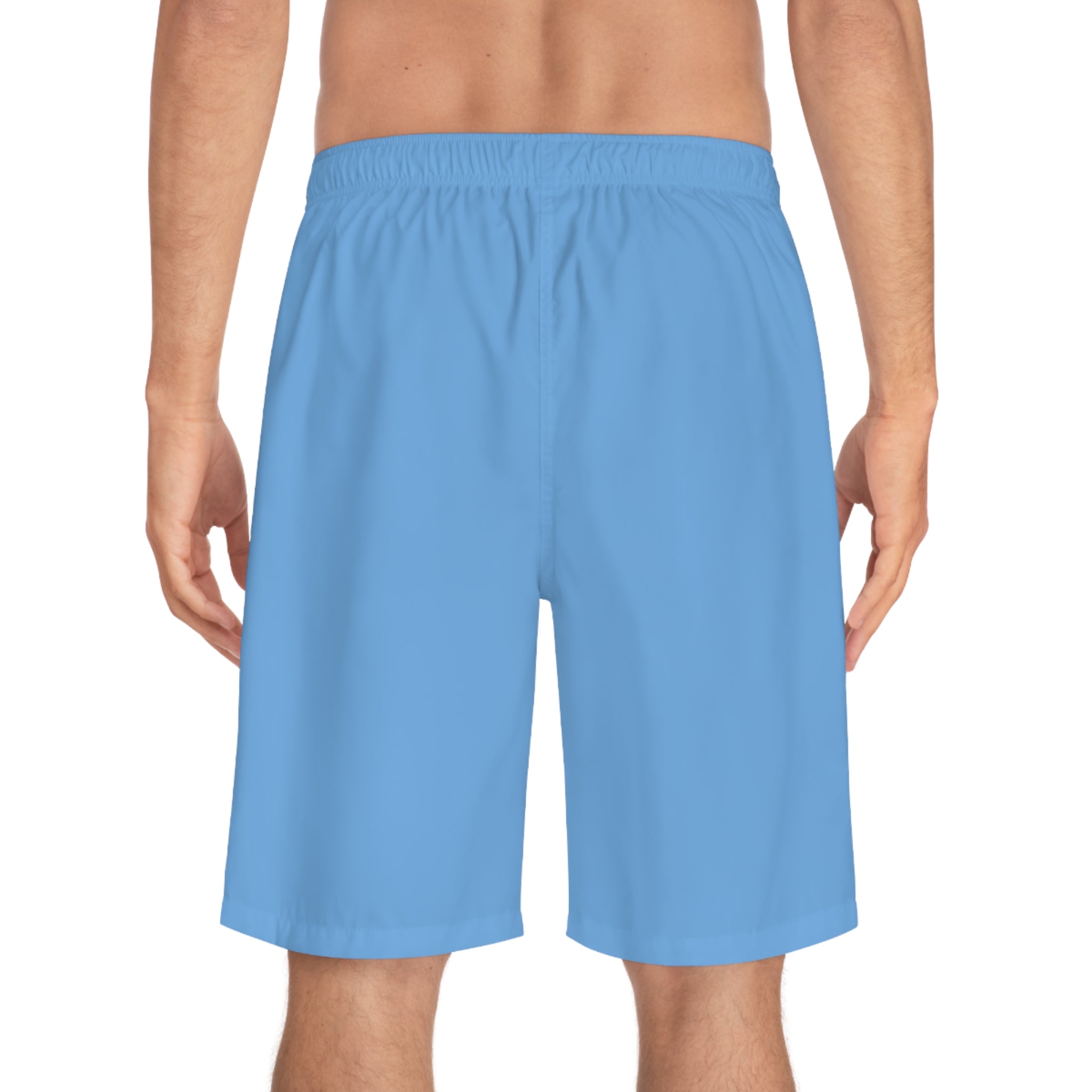 Rich Vibes Volt MG Tiger Shield Light Blue - Men's Board Shorts (AOP)