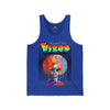 Vineyard Vibe Vibes Multi Colored Afro Water Color paint - Unisex Jersey Tank
