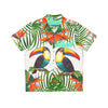 Rich Vibes Tropical White Jungle Tiger RV - Men's Hawaiian Shirt (AOP)White