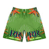 Rich Vibes Green Tropical Jungle Print - Men's Jogger Shorts (AOP)Black
