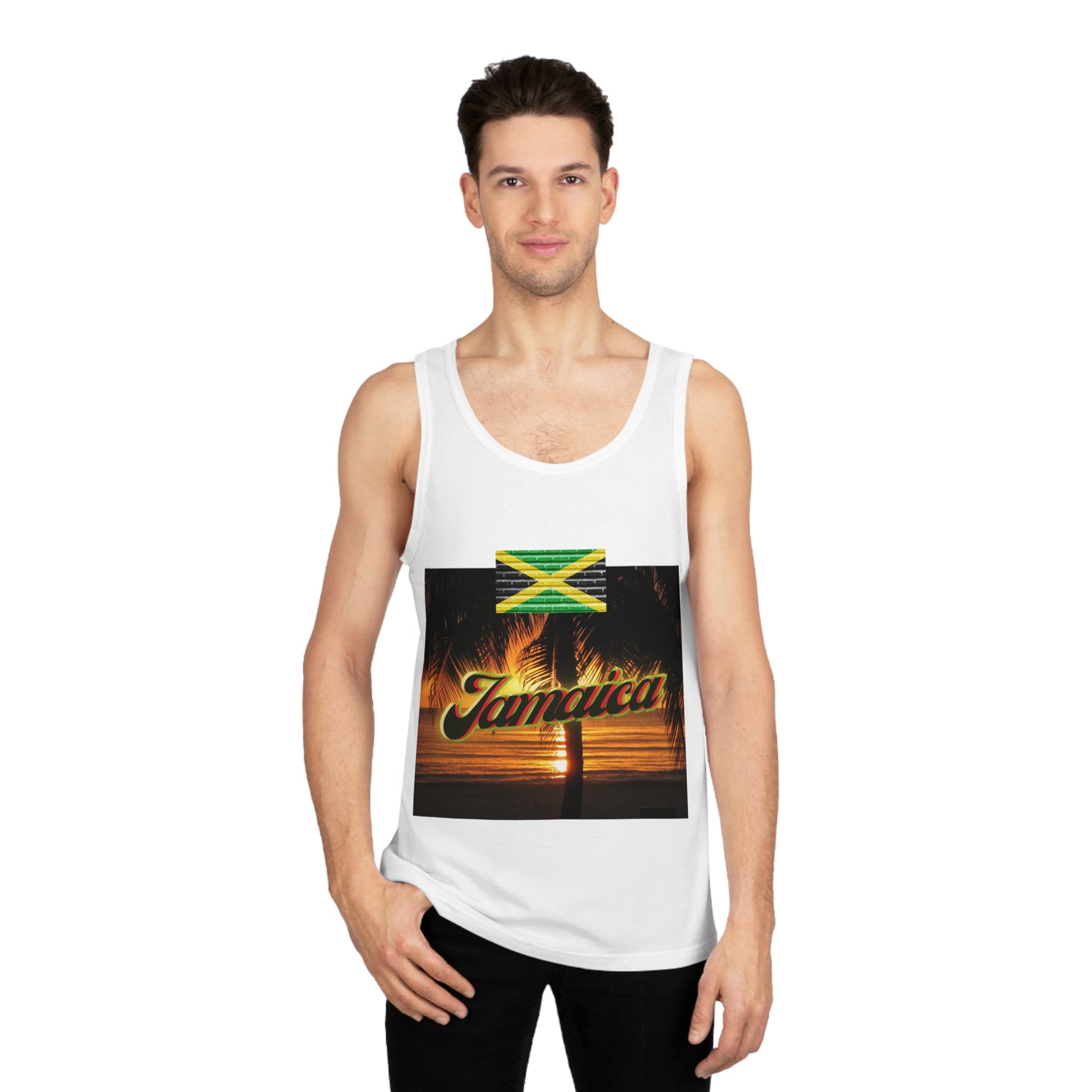 Jamaica Sunset Flag Softstyle™ Tank Top