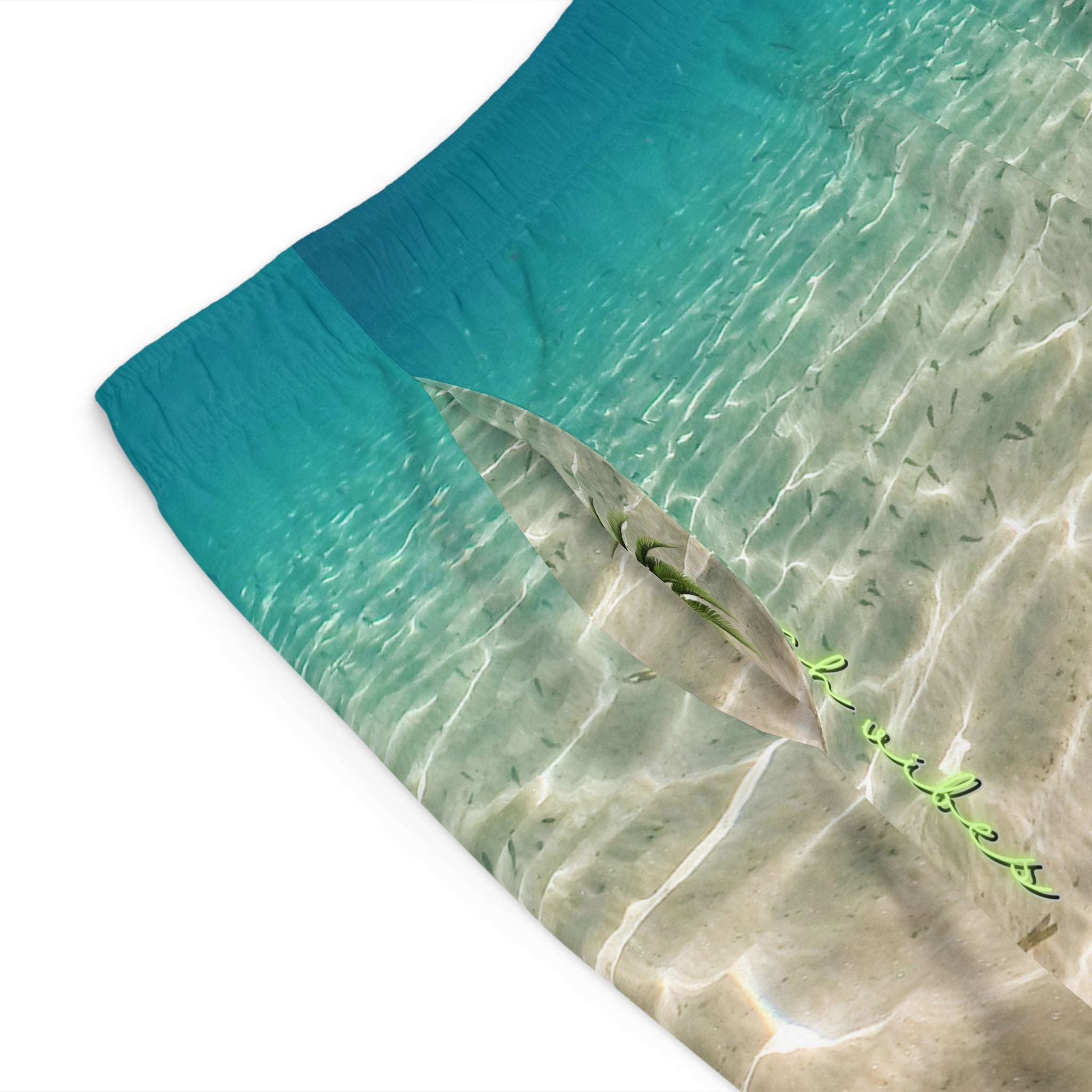 Rich Vibes Sea Green Beach Chill Vibes RV2.0 - Men's Board Shorts (AOP)