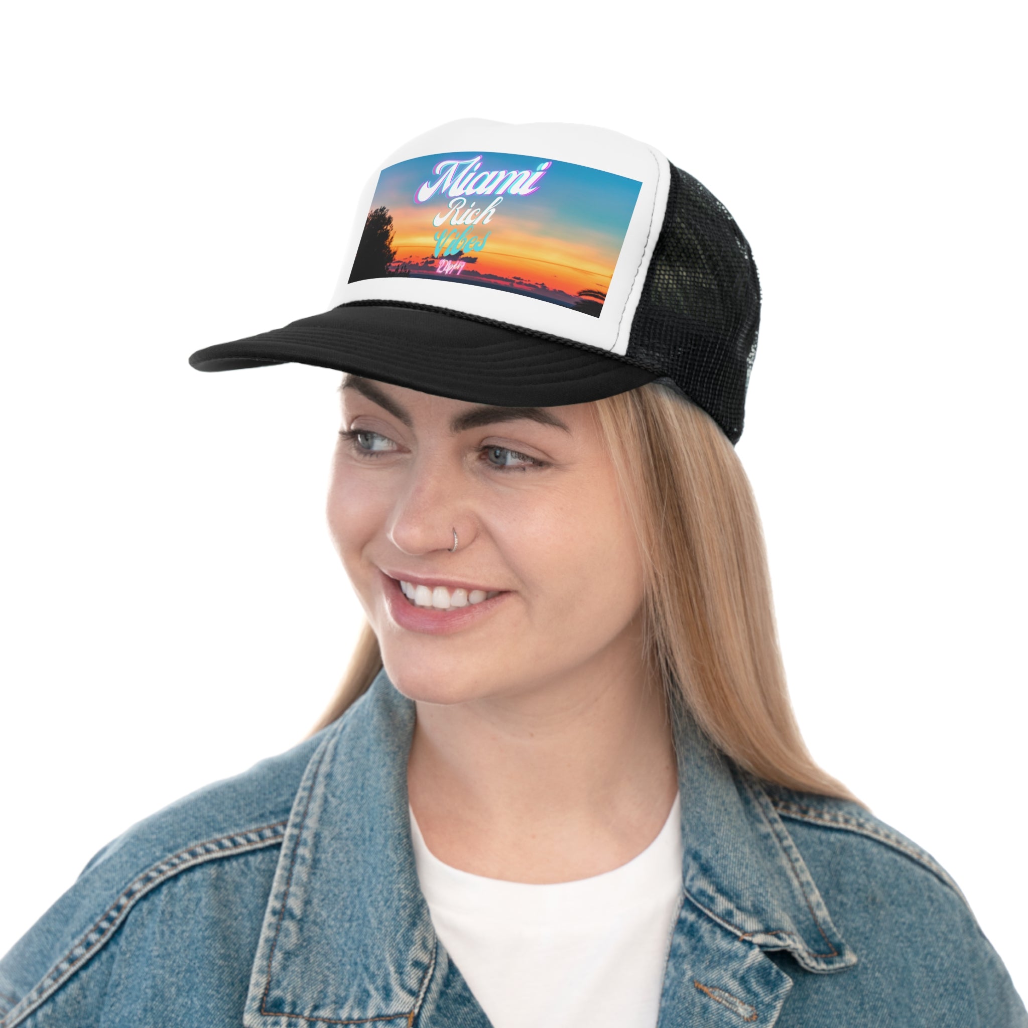 Rich Vibes 24/7 Miami Print Colorway - Trucker Hat